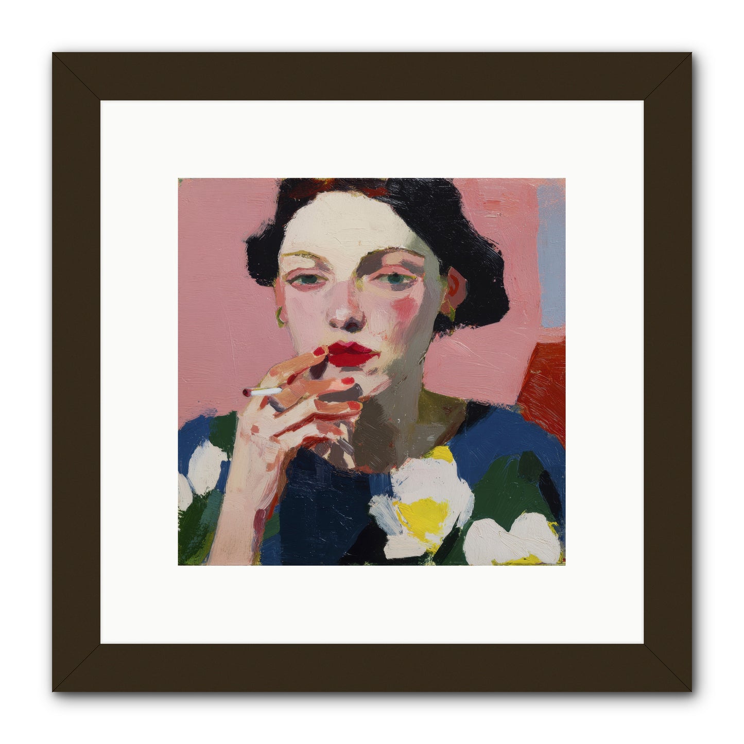 The Pause Between -- Framed Print - Black 10x10