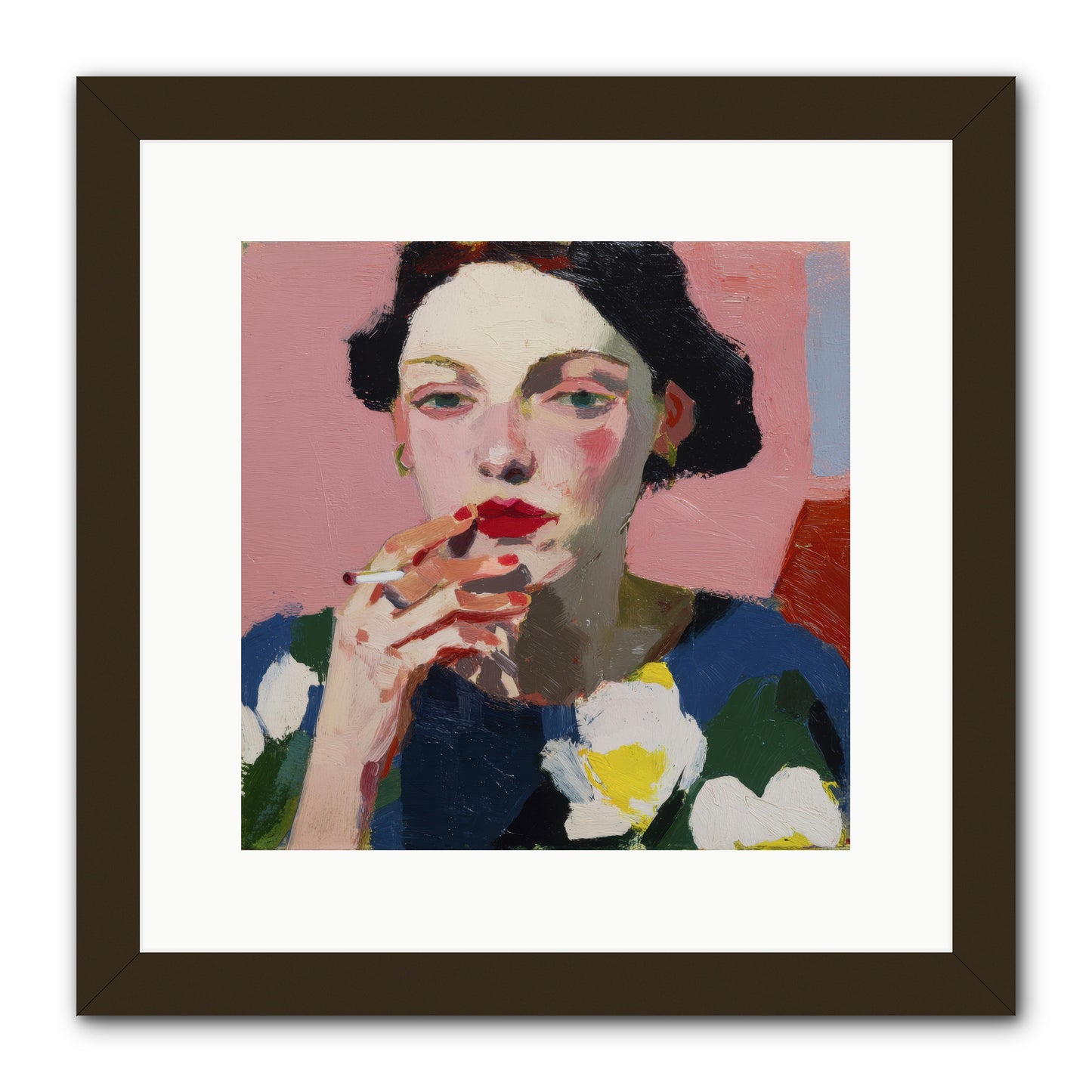 The Pause Between -- Framed Print - Black 12x12