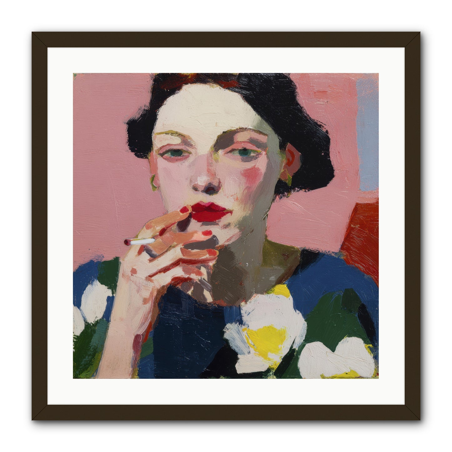 The Pause Between -- Framed Print - Black 24x24