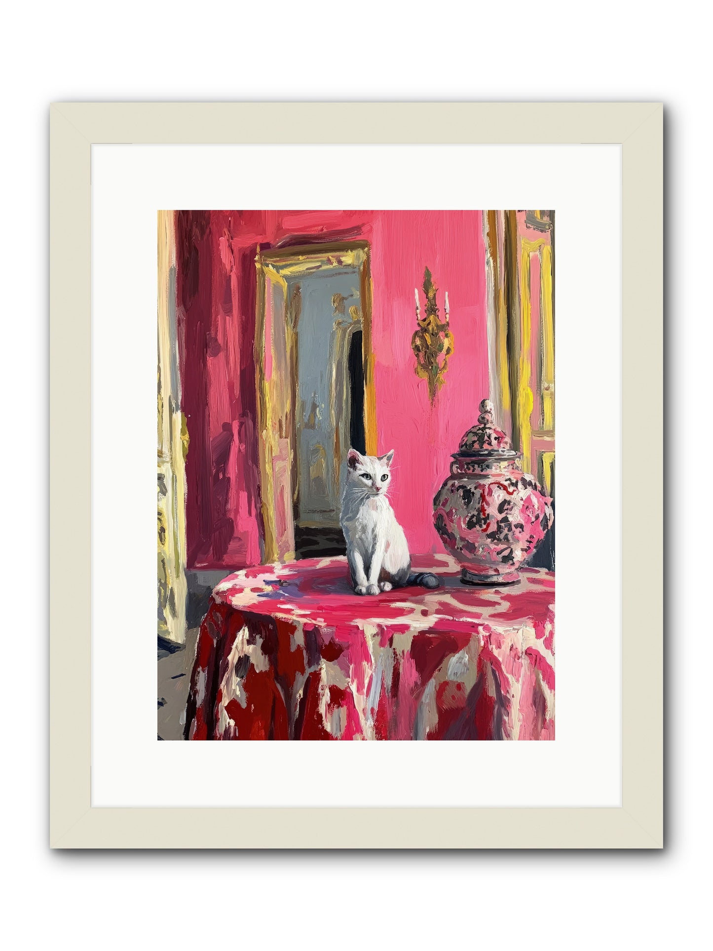 The Pearl Of Paradise -- Framed Print - White 12x16