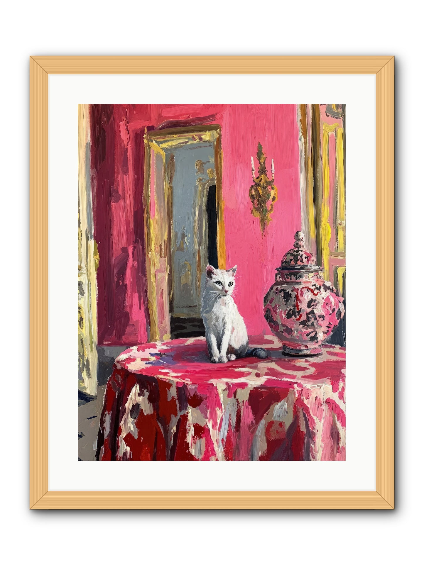 The Pearl Of Paradise -- Framed Print - Natural 18x24
