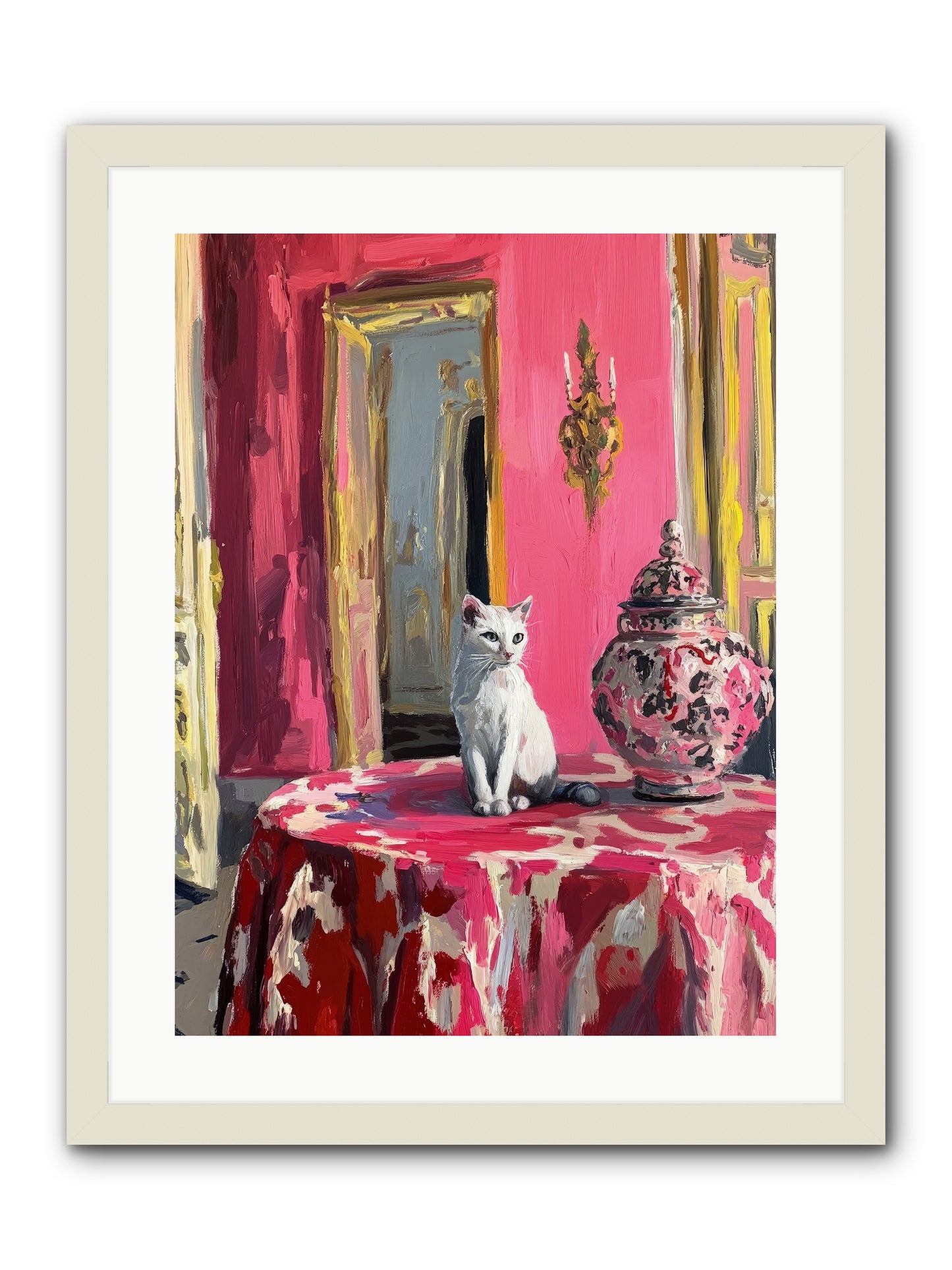 The Pearl Of Paradise -- Framed Print - White 18x24