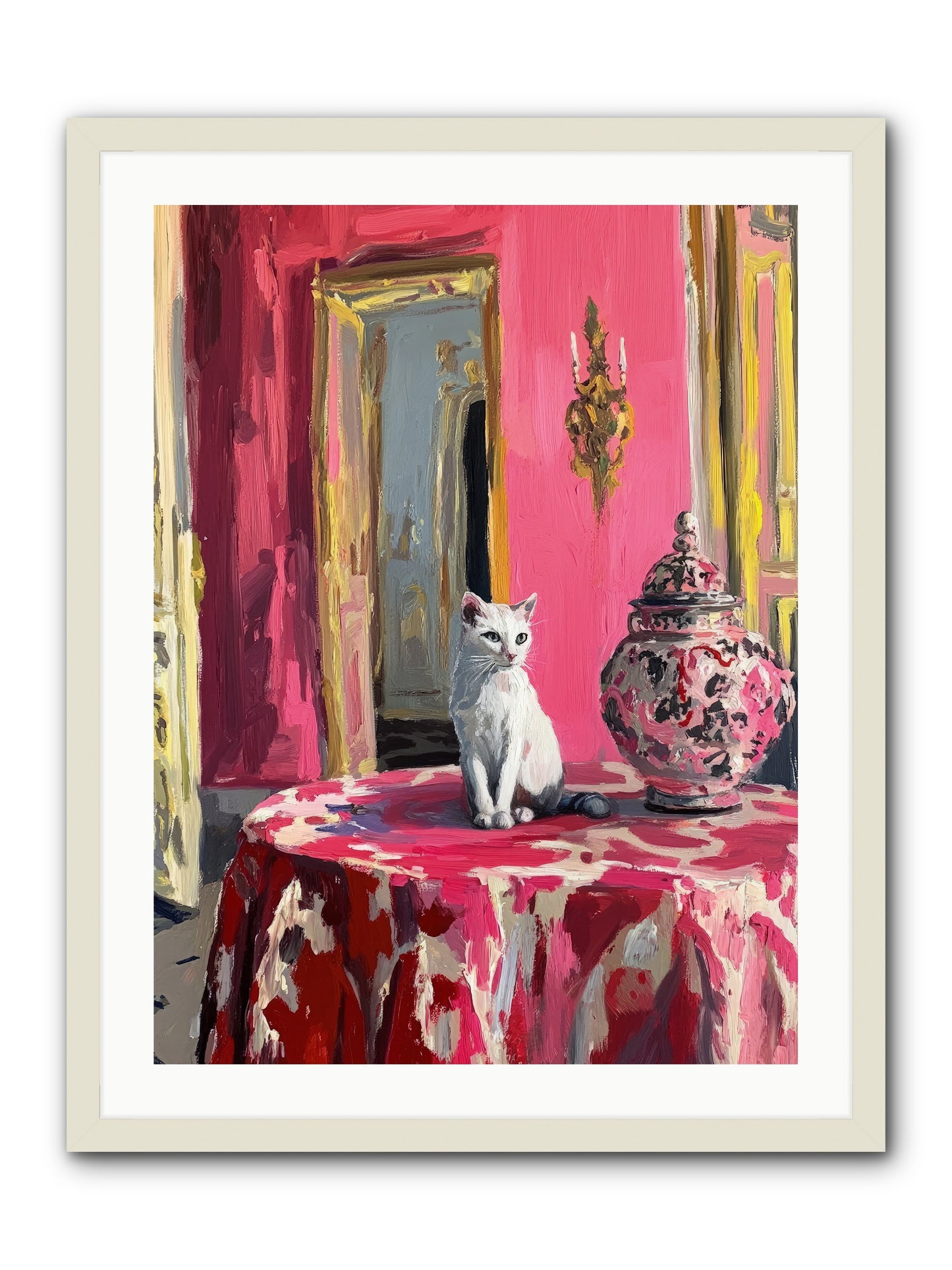 The Pearl Of Paradise -- Framed Print - White 24x32