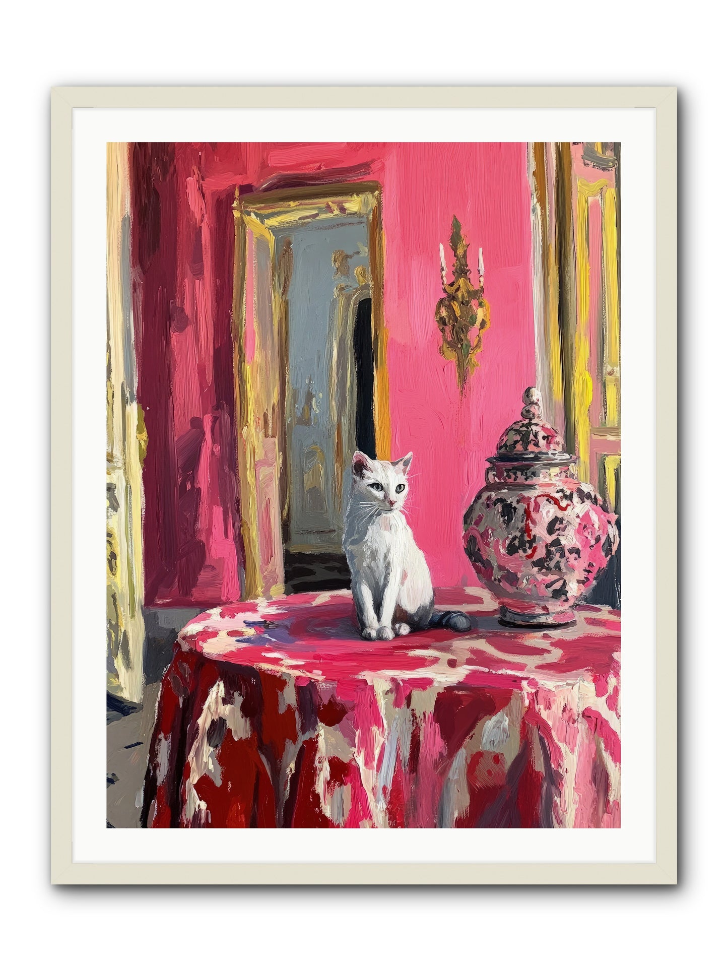 The Pearl Of Paradise -- Framed Print - White 30x40