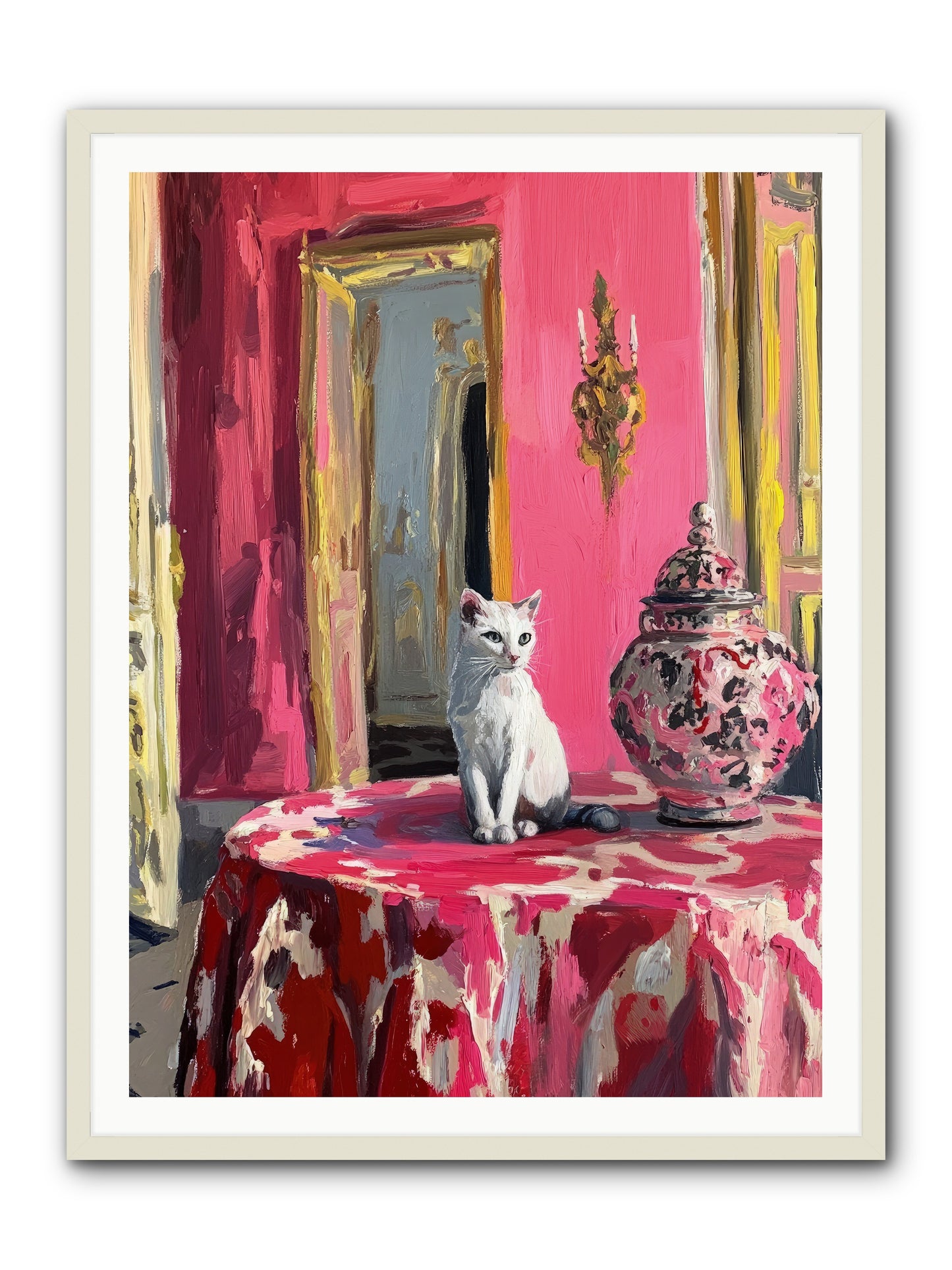 The Pearl Of Paradise -- Framed Print - White 36x48