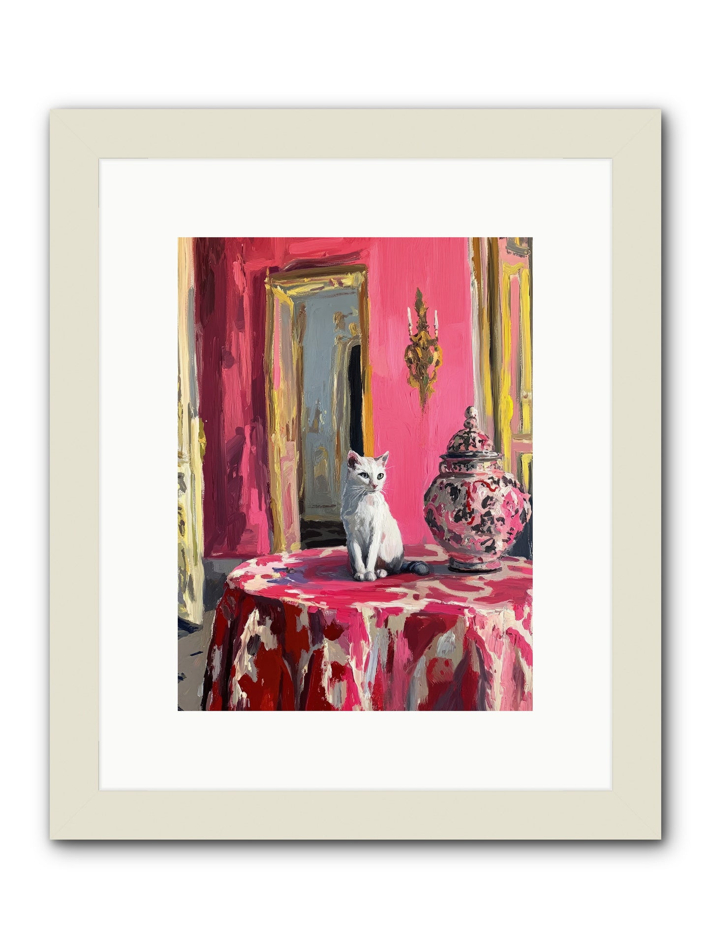 The Pearl Of Paradise -- Framed Print - White 9x12