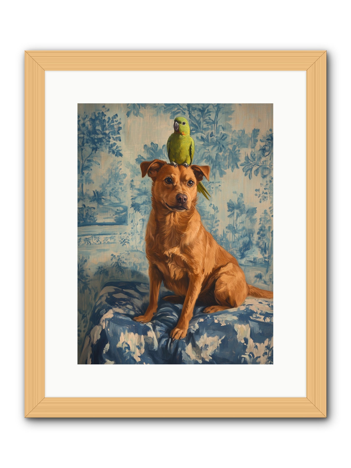 The Peculiar Perch -- Framed Print - Natural 12x16