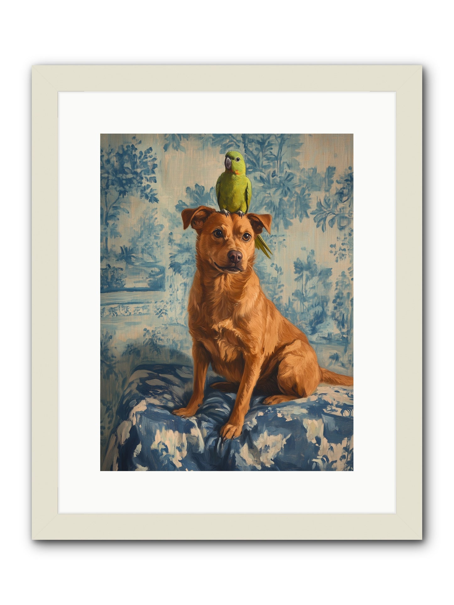 The Peculiar Perch -- Framed Print - White 12x16