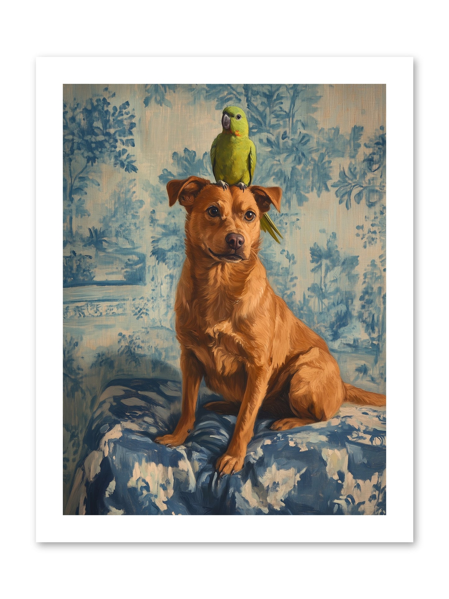 The Peculiar Perch -- Loose Canvas Print 12x16