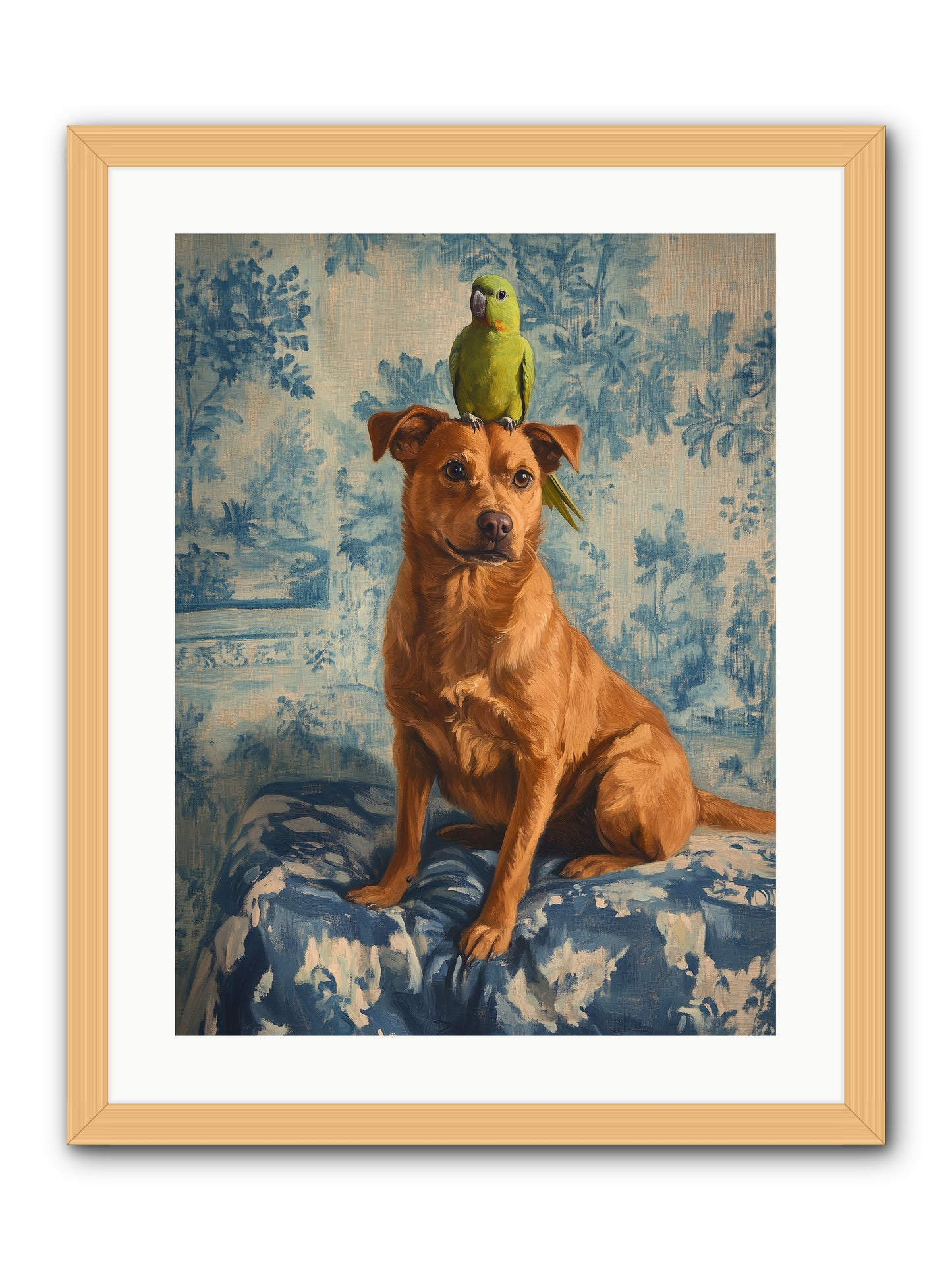 The Peculiar Perch -- Framed Print - Natural 18x24