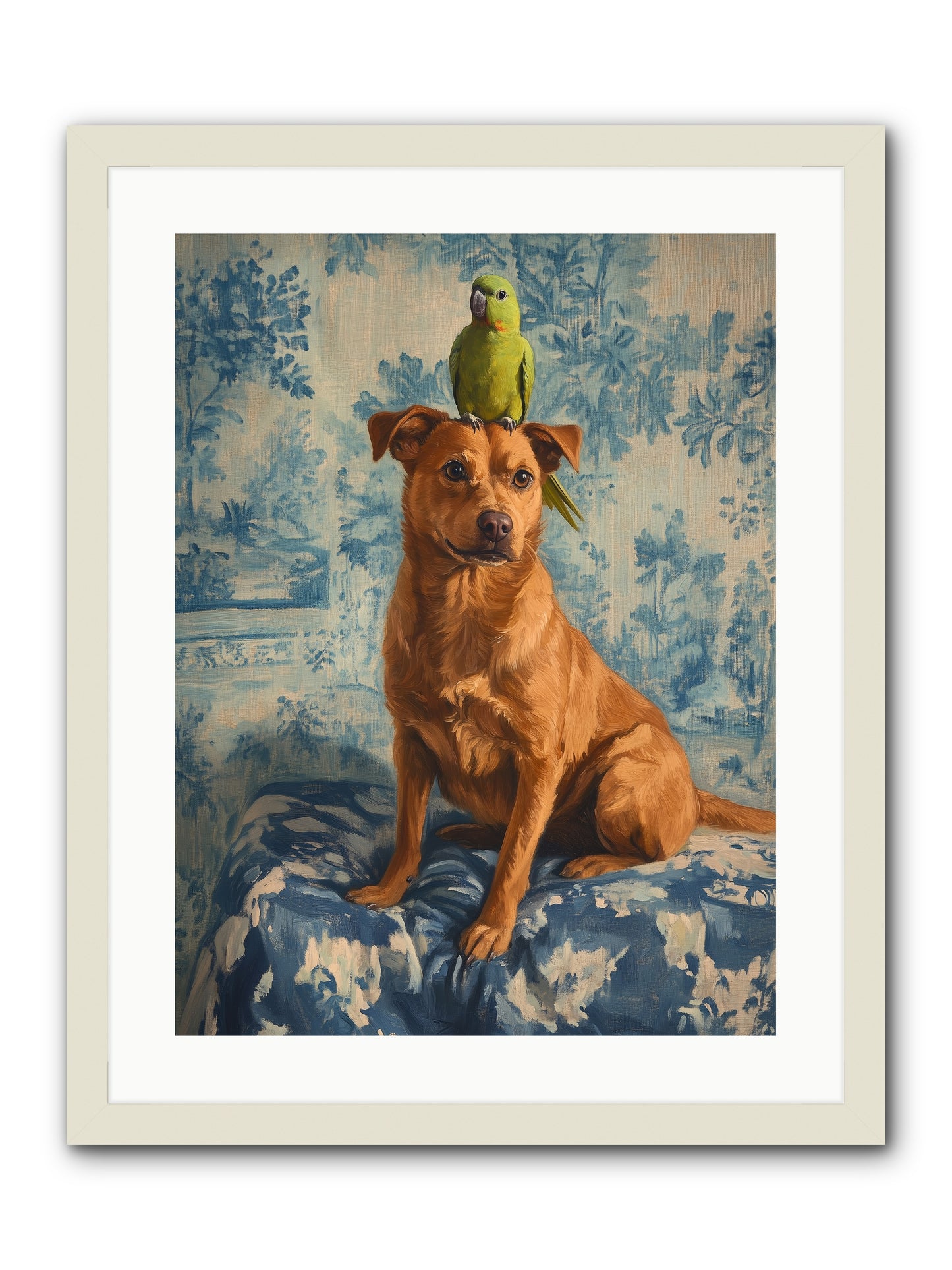 The Peculiar Perch -- Framed Print - White 18x24