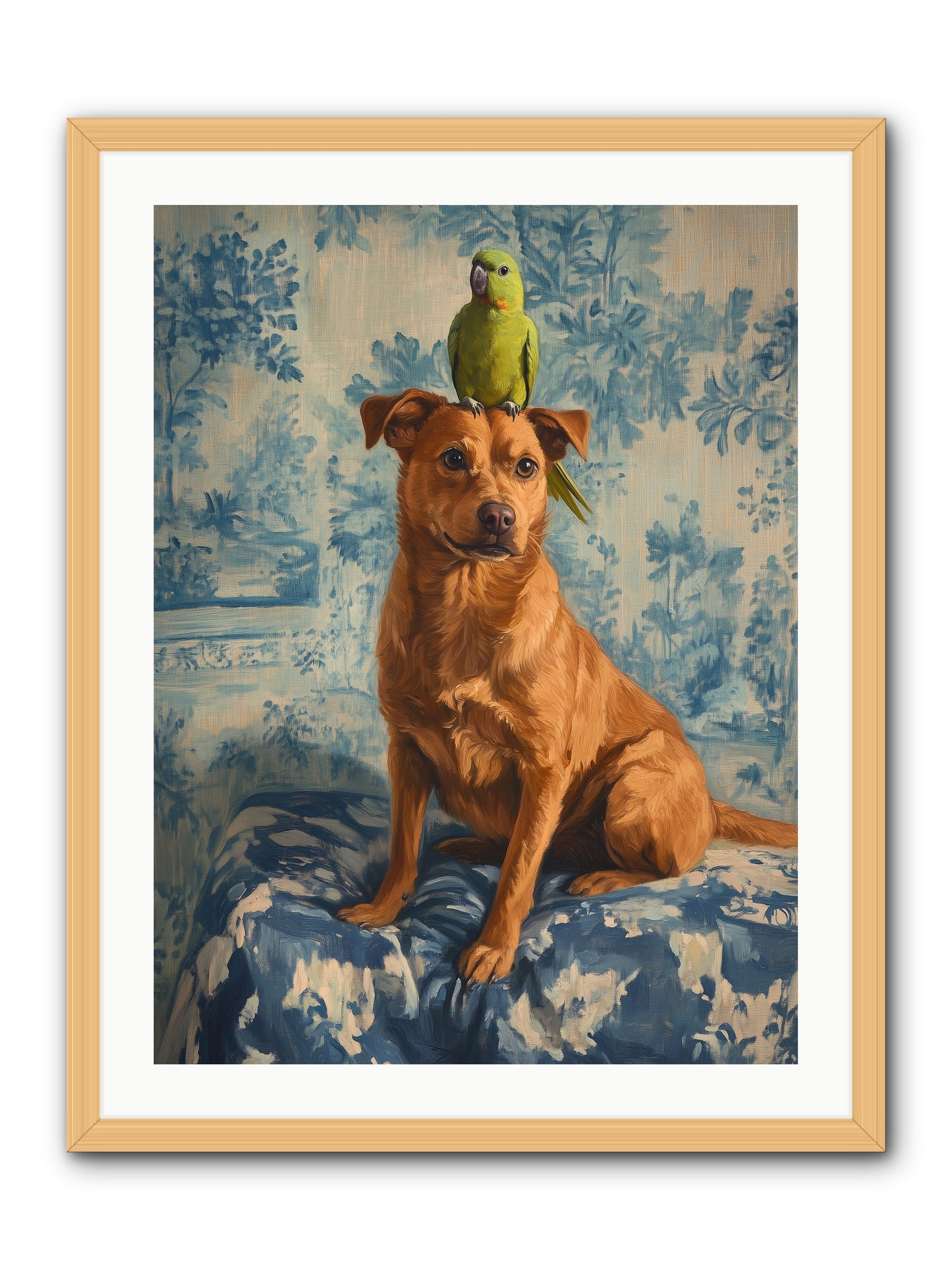 The Peculiar Perch -- Framed Print - Natural 24x32