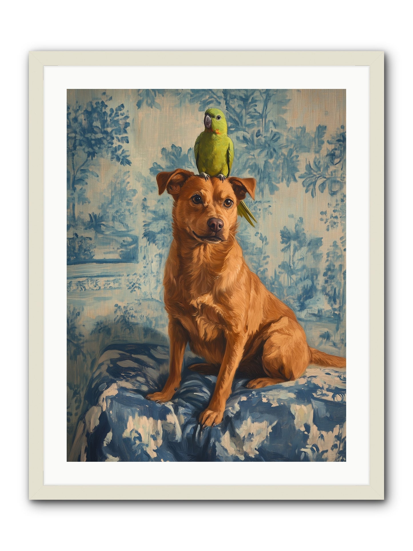The Peculiar Perch -- Framed Print - White 24x32
