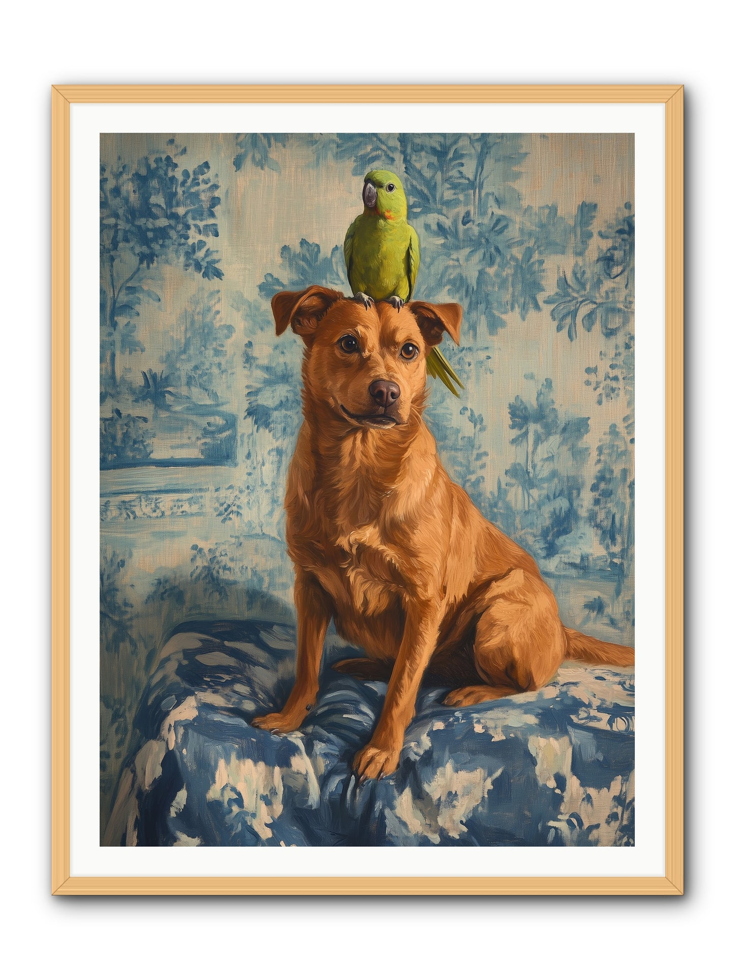 The Peculiar Perch -- Framed Print - Natural 36x48