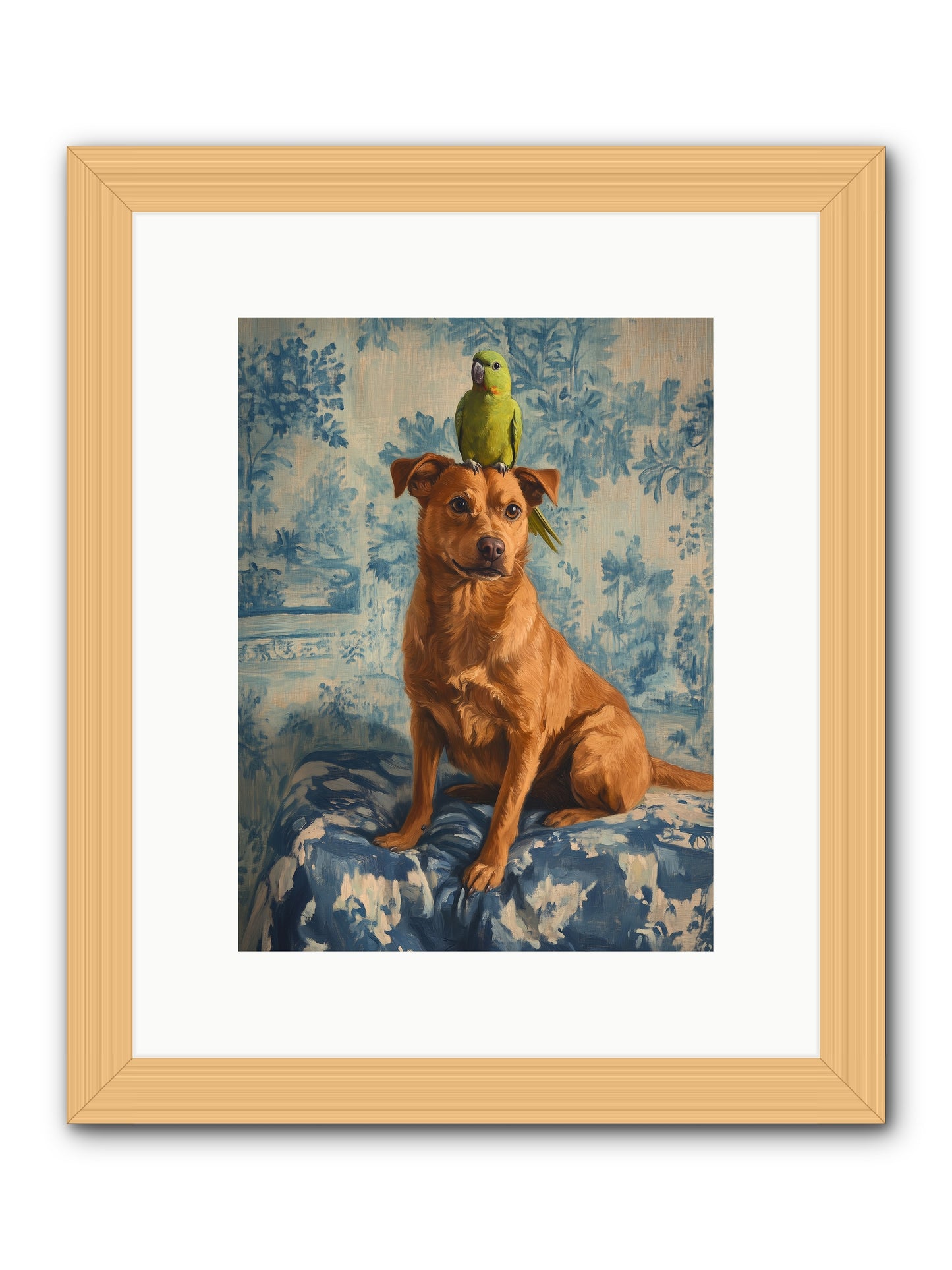 The Peculiar Perch -- Framed Print - Natural 9x12