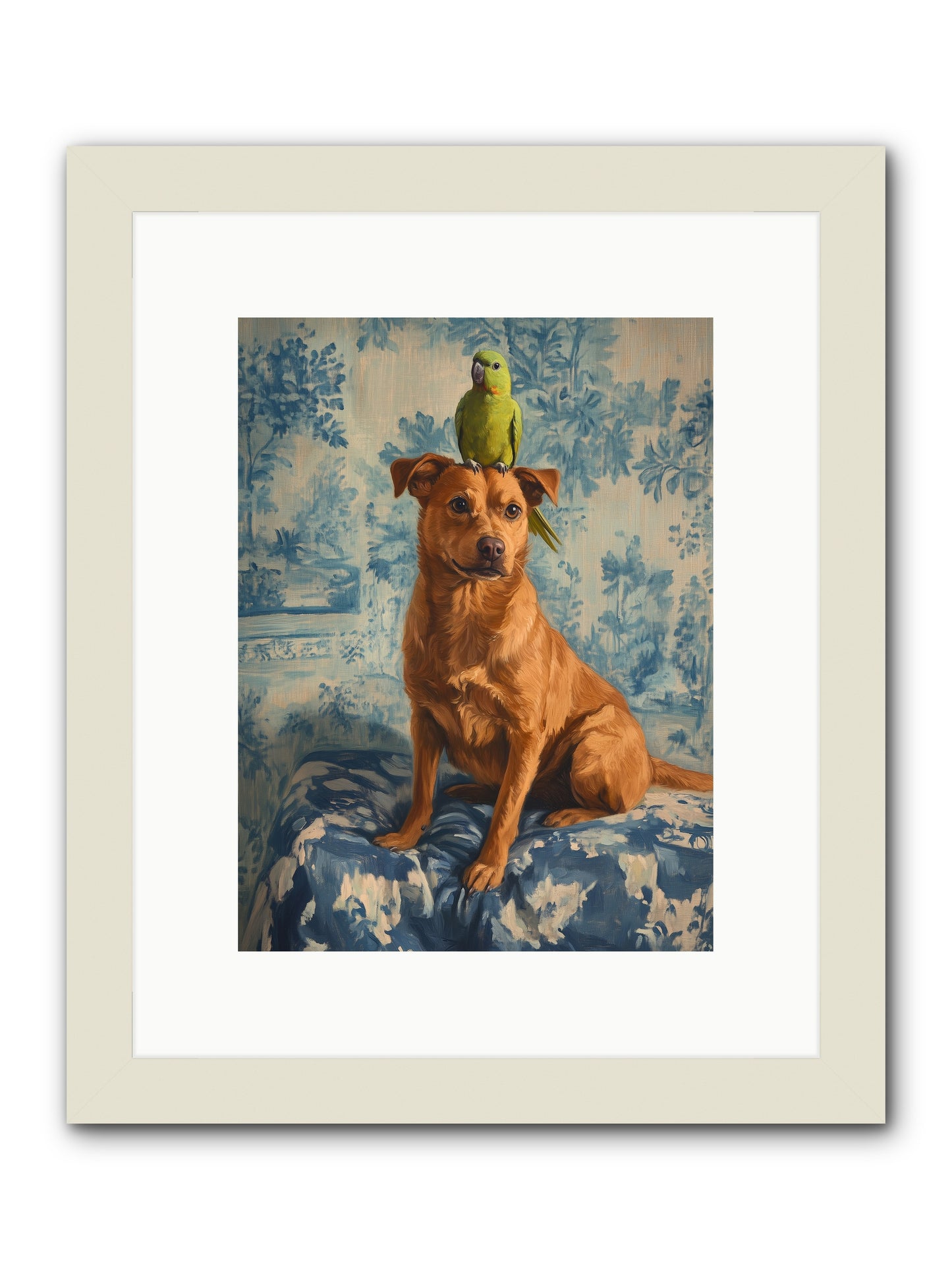 The Peculiar Perch -- Framed Print - White 9x12