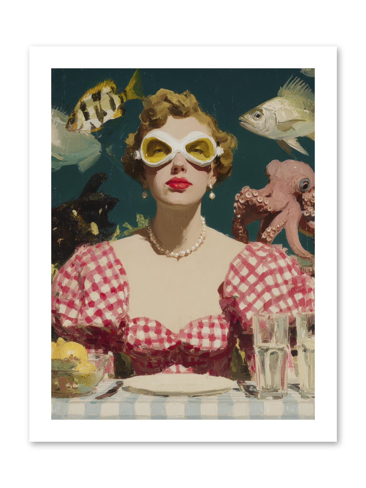 The Phantom of Peony Street -- Paper Print 12x16