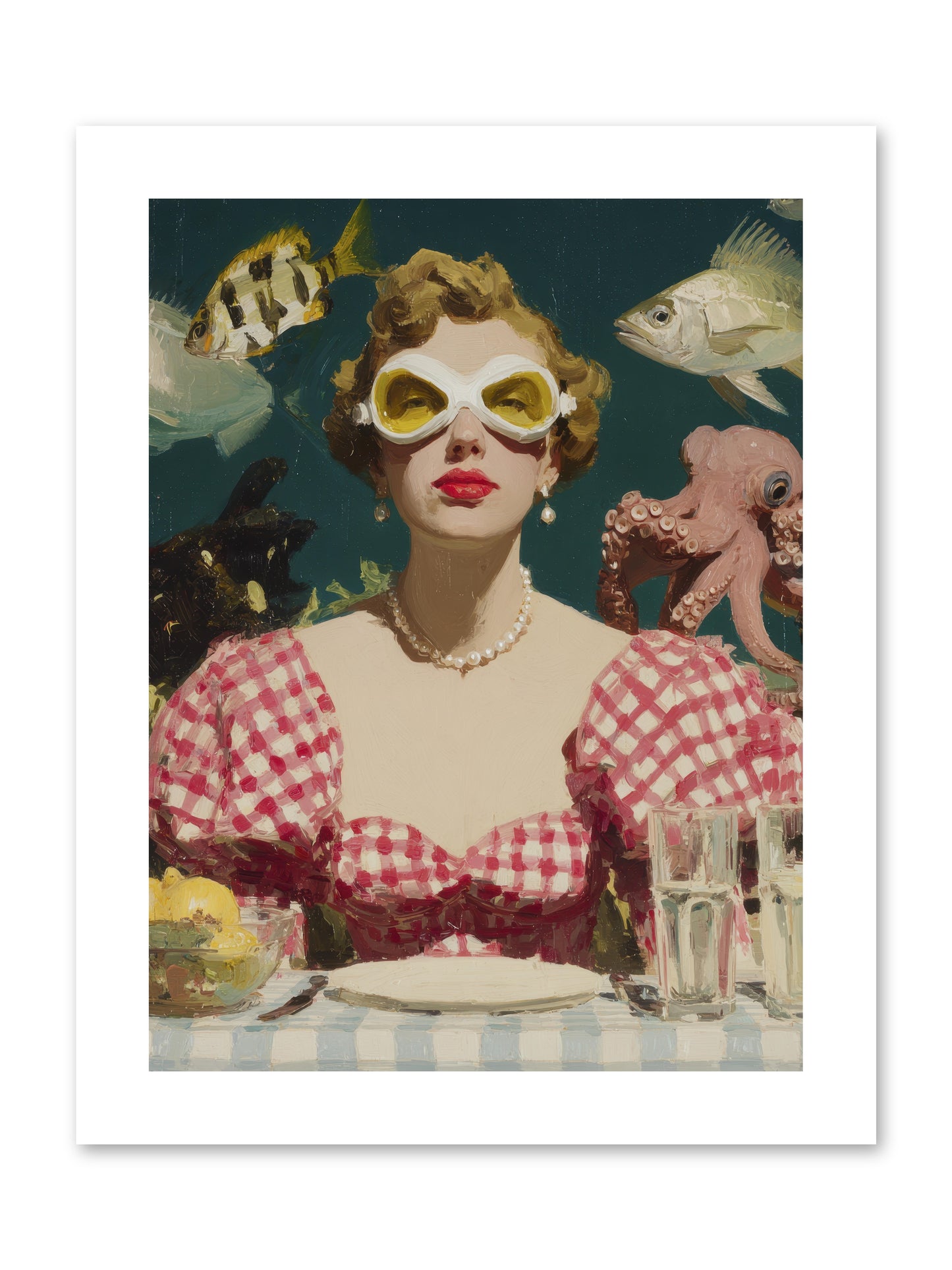The Phantom of Peony Street -- Paper Print 9x12