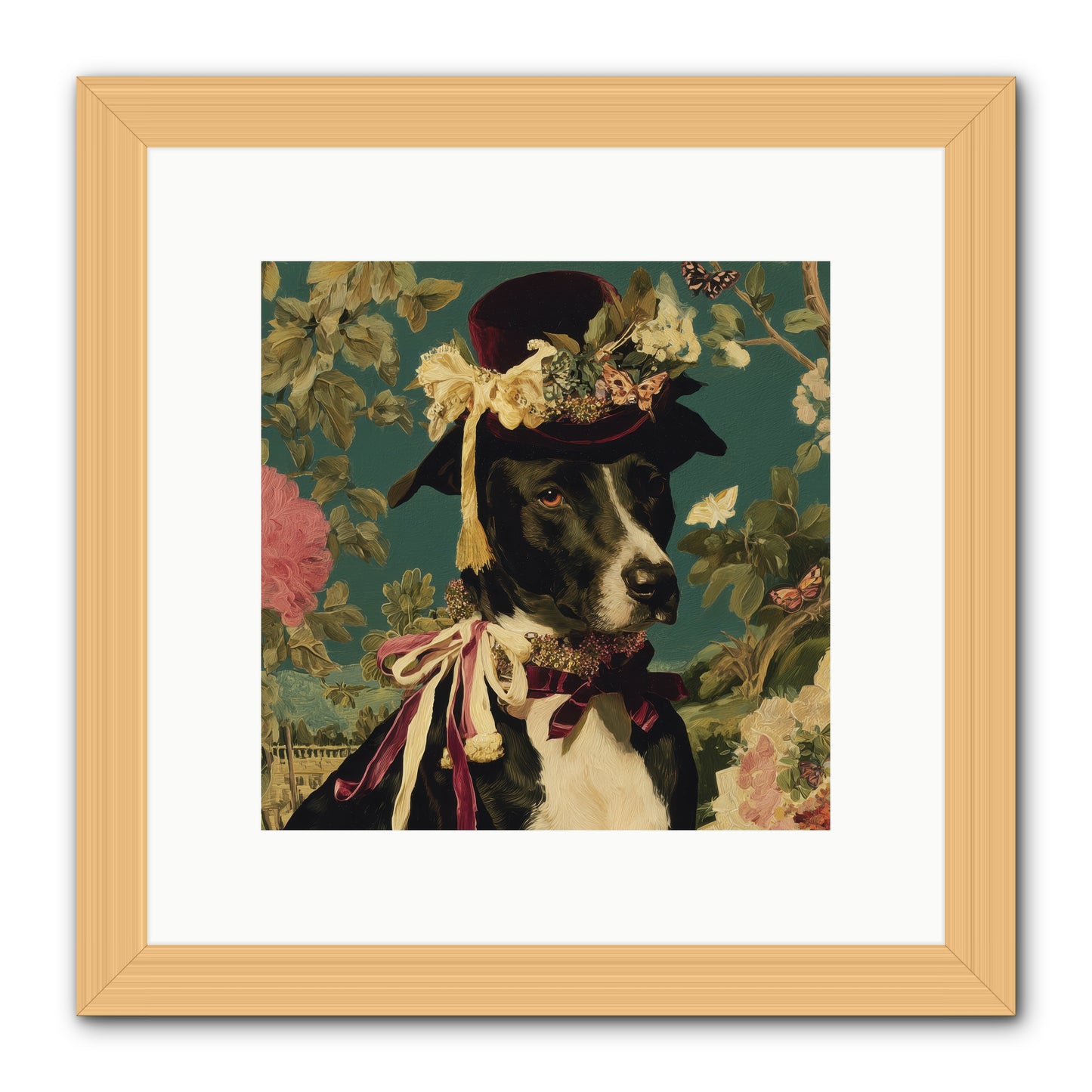 The Pickwick Waltz -- Framed Print - Natural 10x10