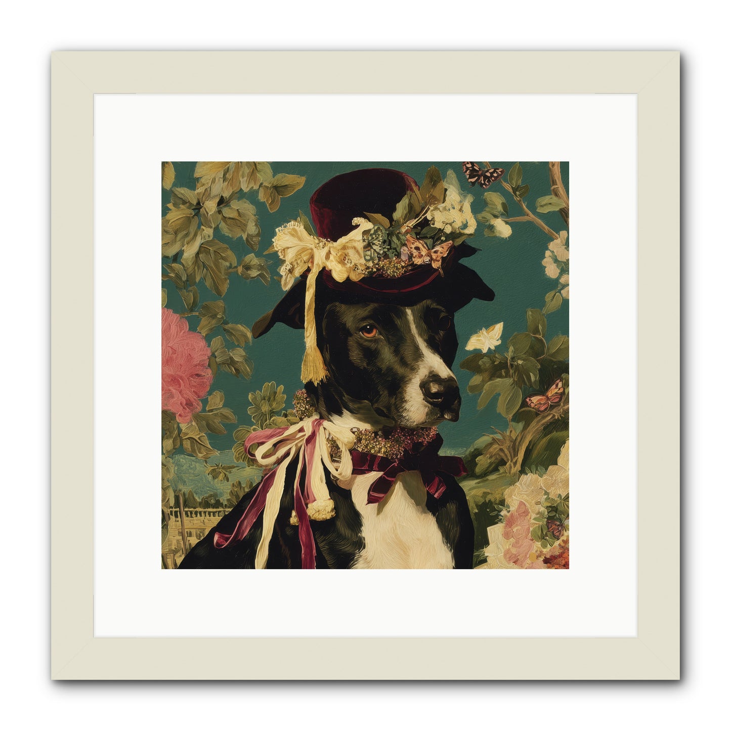 The Pickwick Waltz -- Framed Print - White 12x12
