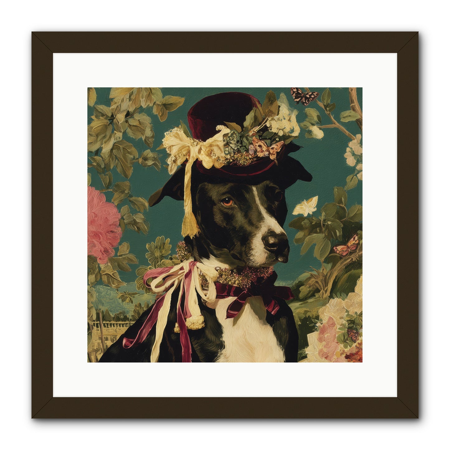 The Pickwick Waltz -- Framed Print - Black 16x16