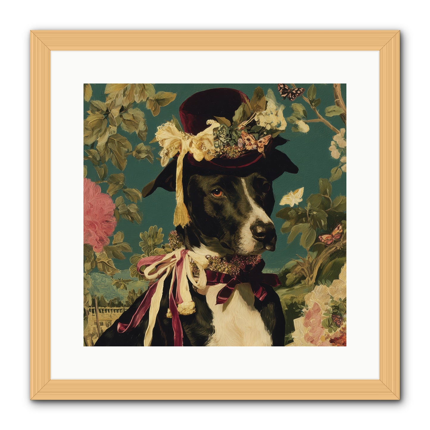The Pickwick Waltz -- Framed Print - Natural 16x16