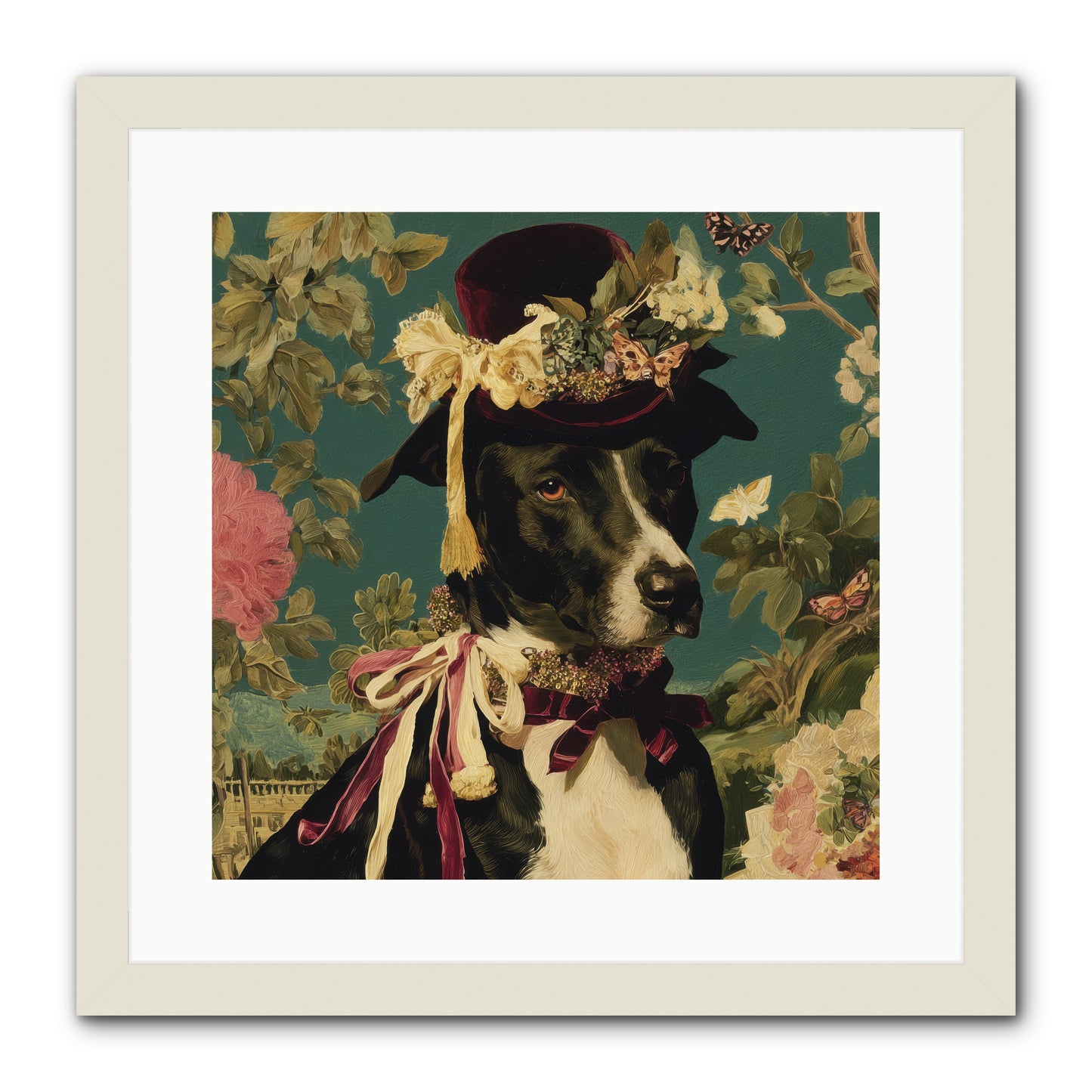 The Pickwick Waltz -- Framed Print - White 16x16