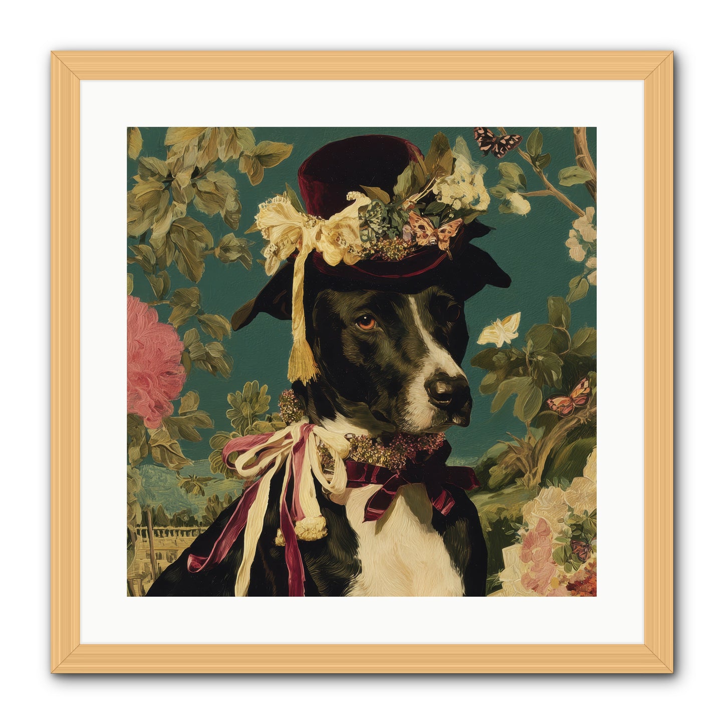 The Pickwick Waltz -- Framed Print - Natural 20x20