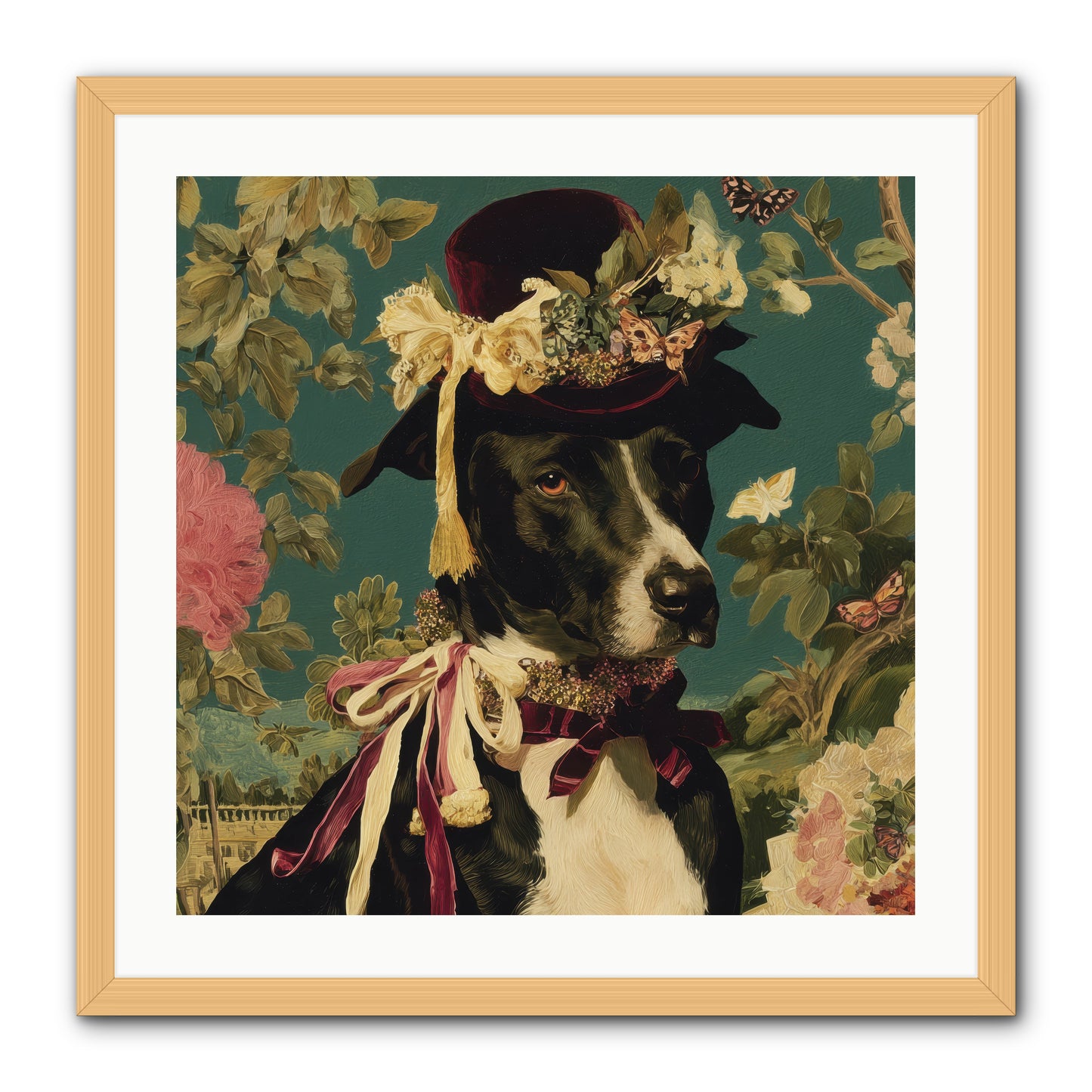 The Pickwick Waltz -- Framed Print - Natural 24x24