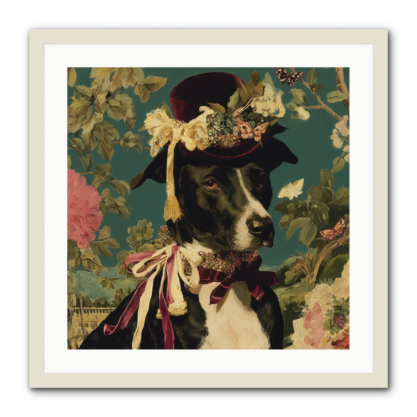 The Pickwick Waltz -- Framed Print - White 24x24