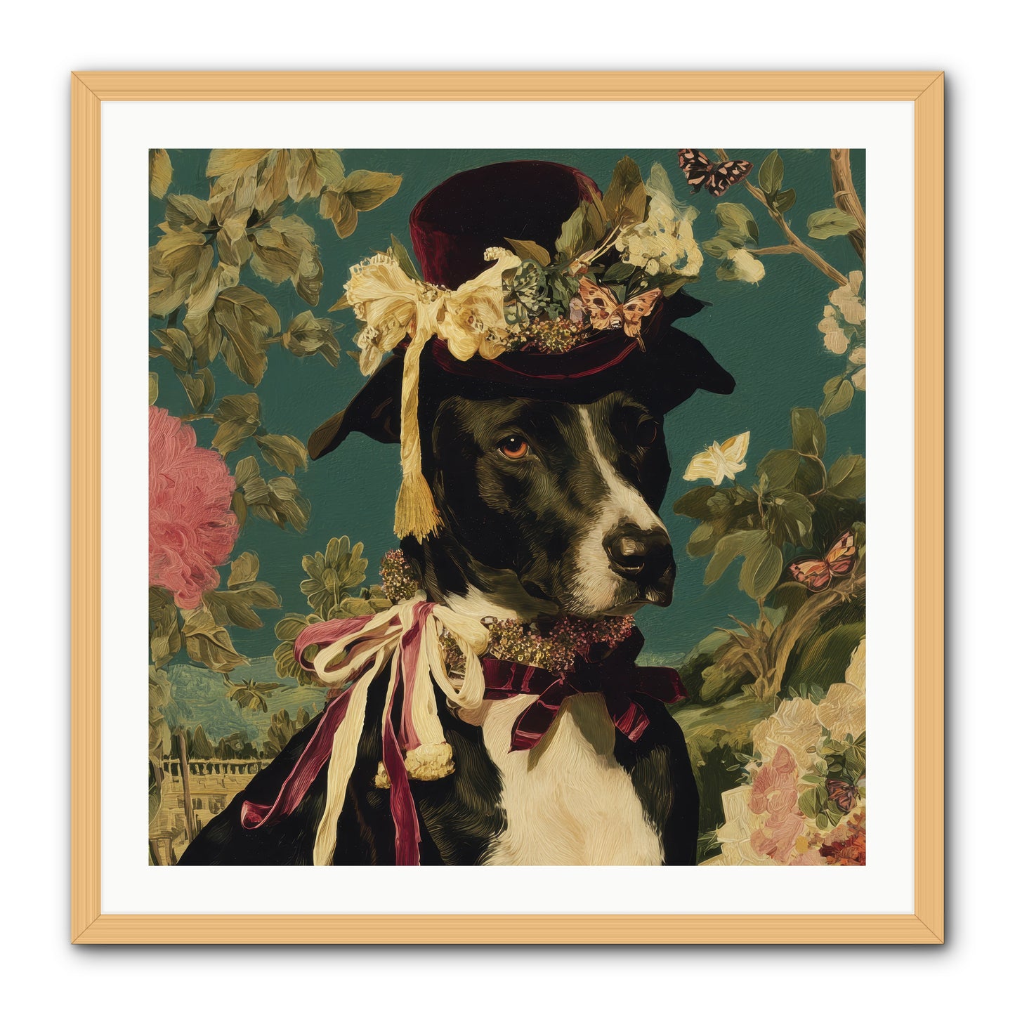 The Pickwick Waltz -- Framed Print - Natural 30x30