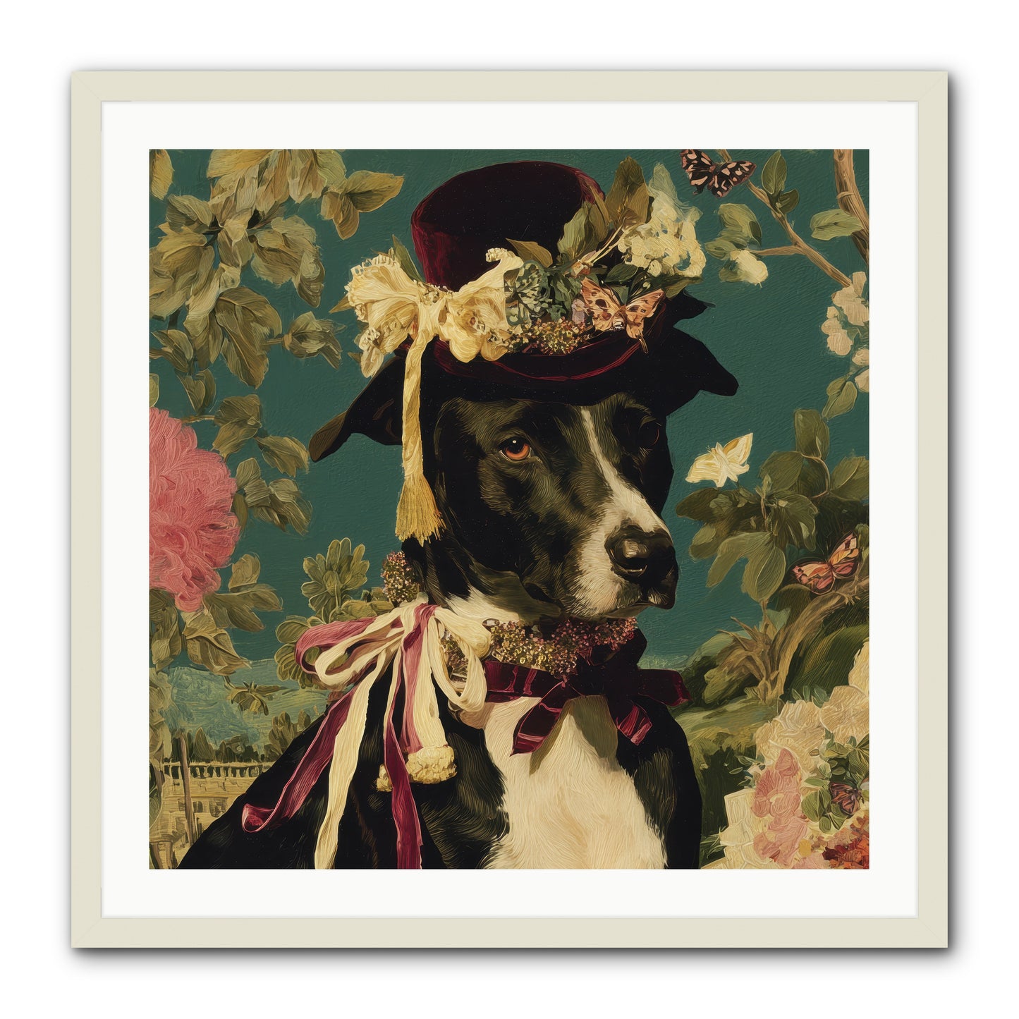 The Pickwick Waltz -- Framed Print - White 30x30