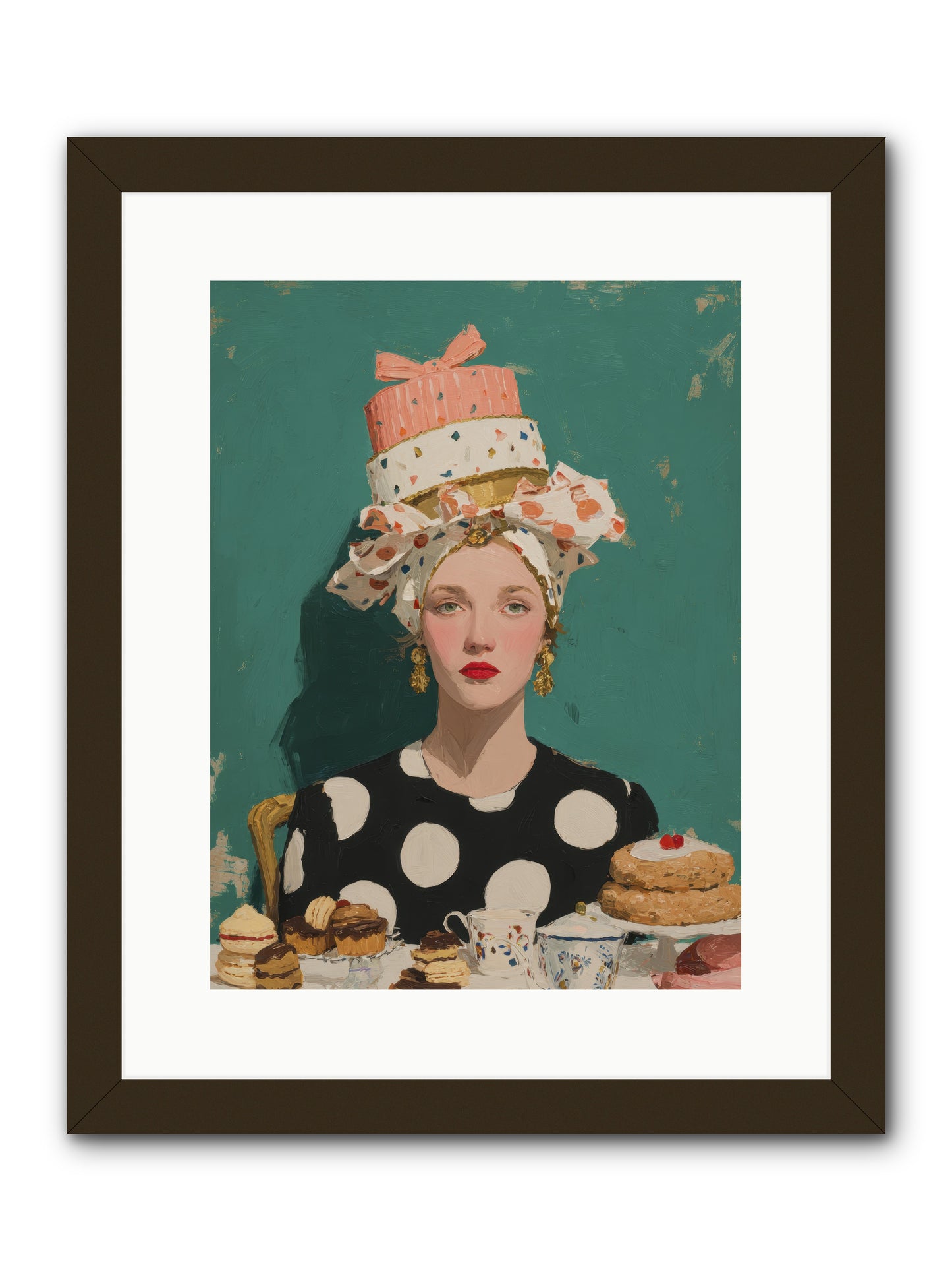 The Picnic Edit -- Framed Print - Black 12x16