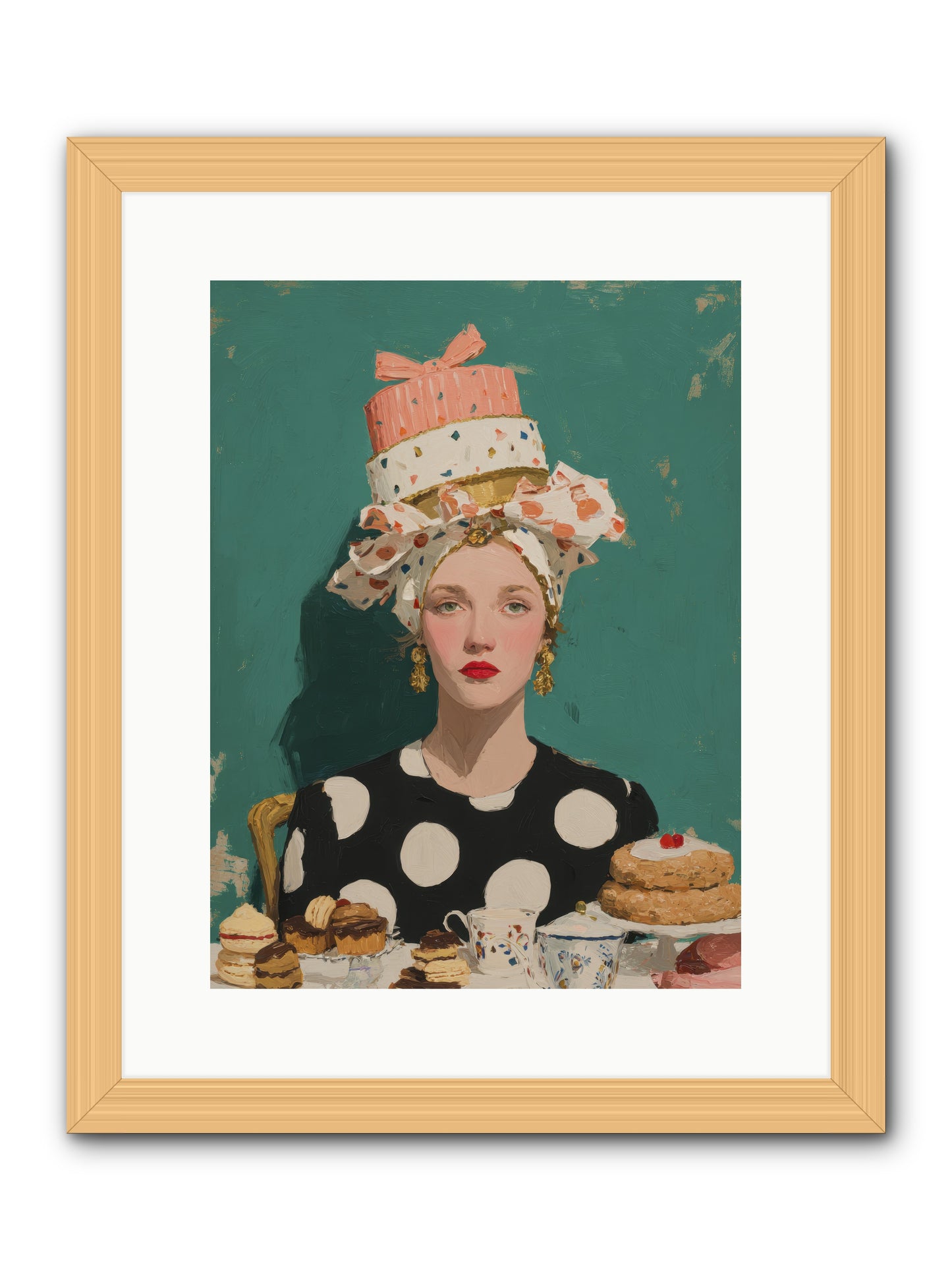 The Picnic Edit -- Framed Print - Natural 12x16