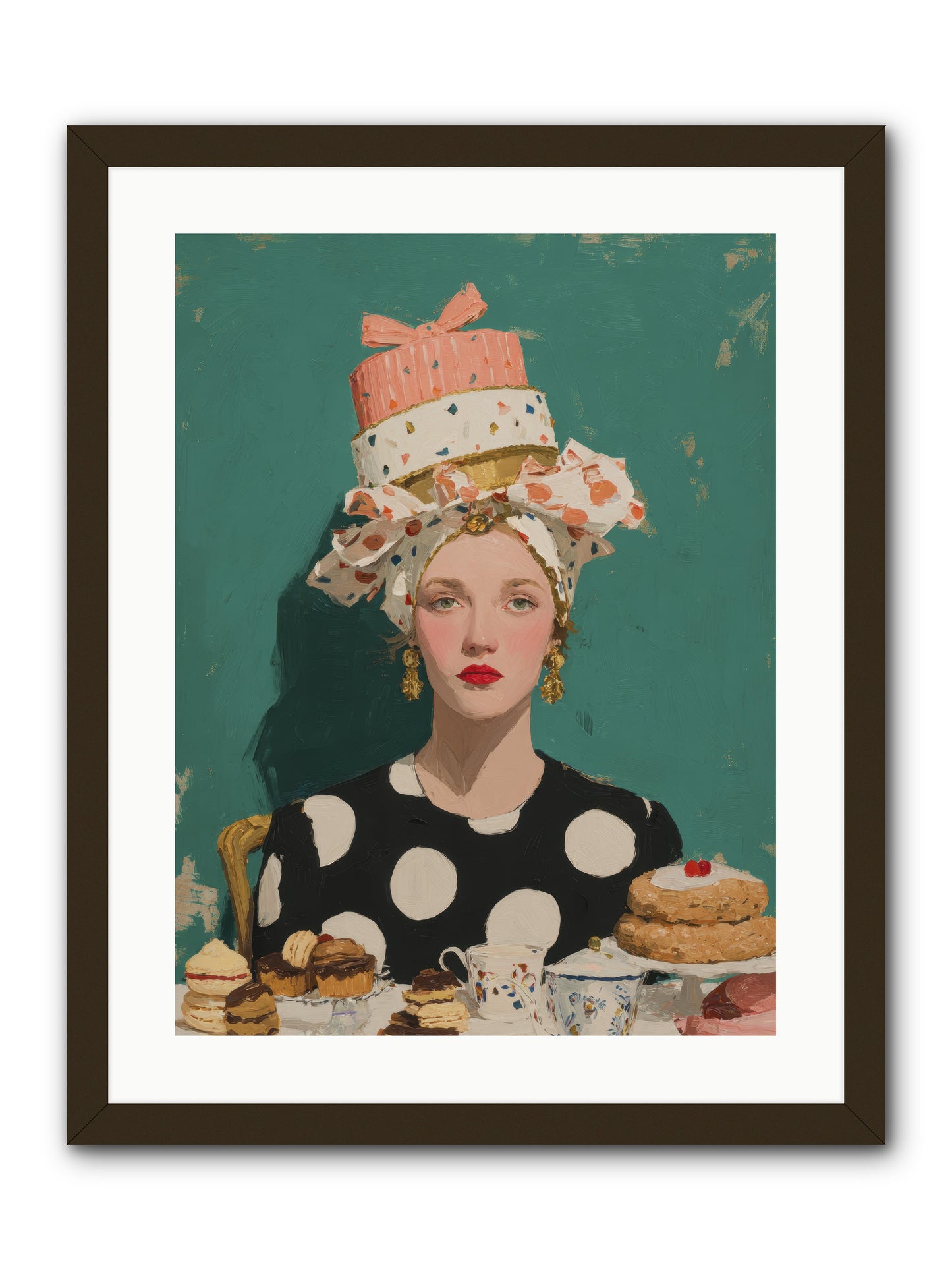 The Picnic Edit -- Framed Print - Black 18x24