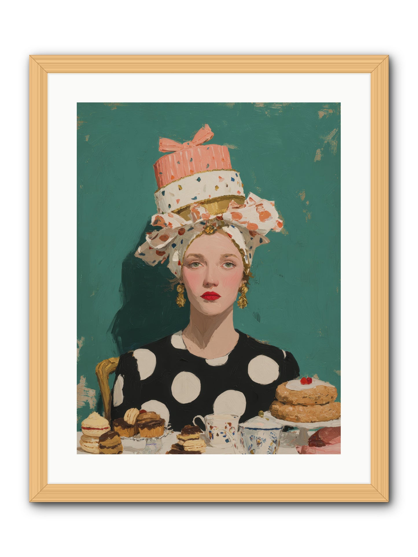 The Picnic Edit -- Framed Print - Natural 18x24