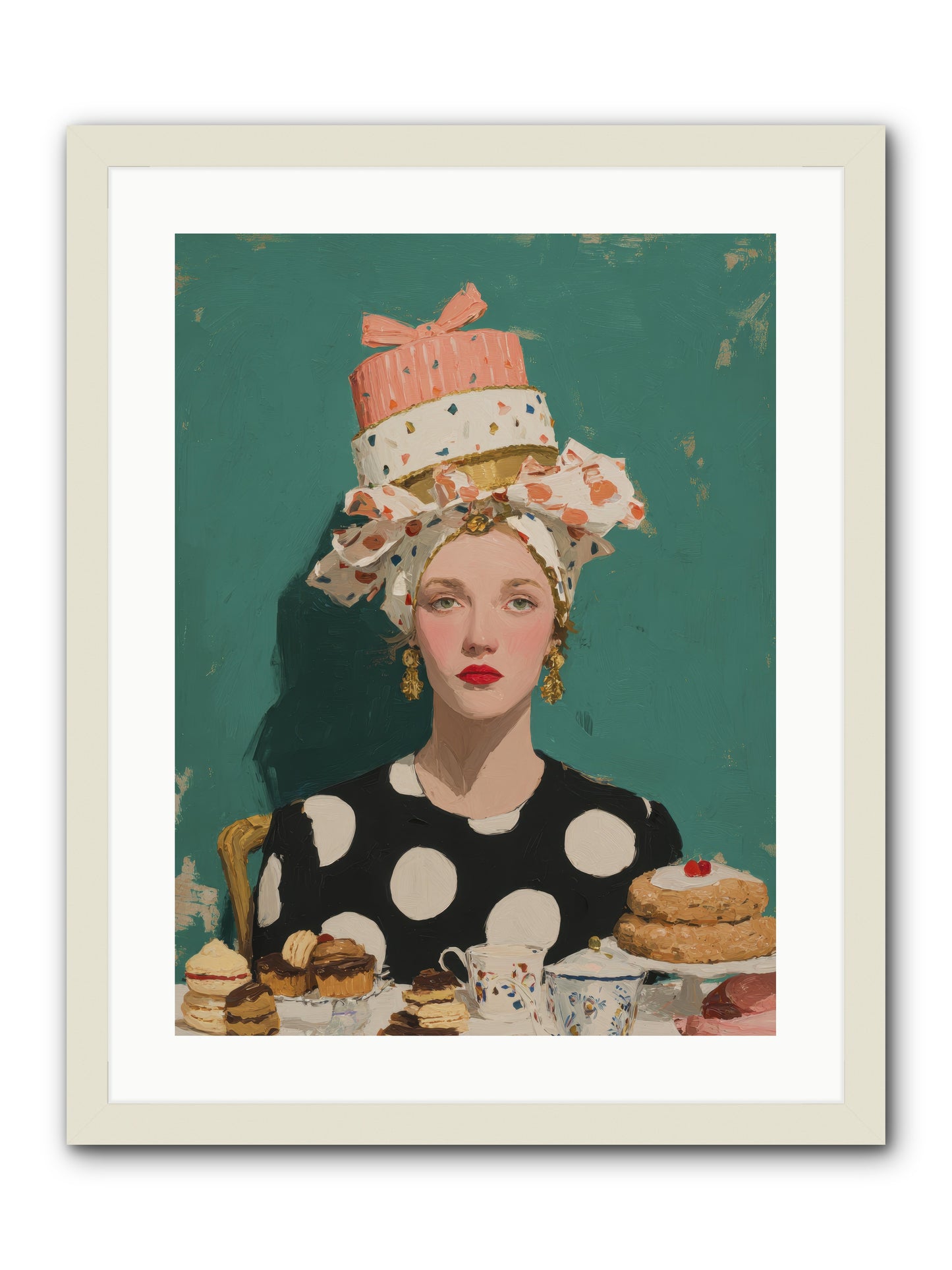 The Picnic Edit -- Framed Print - White 18x24