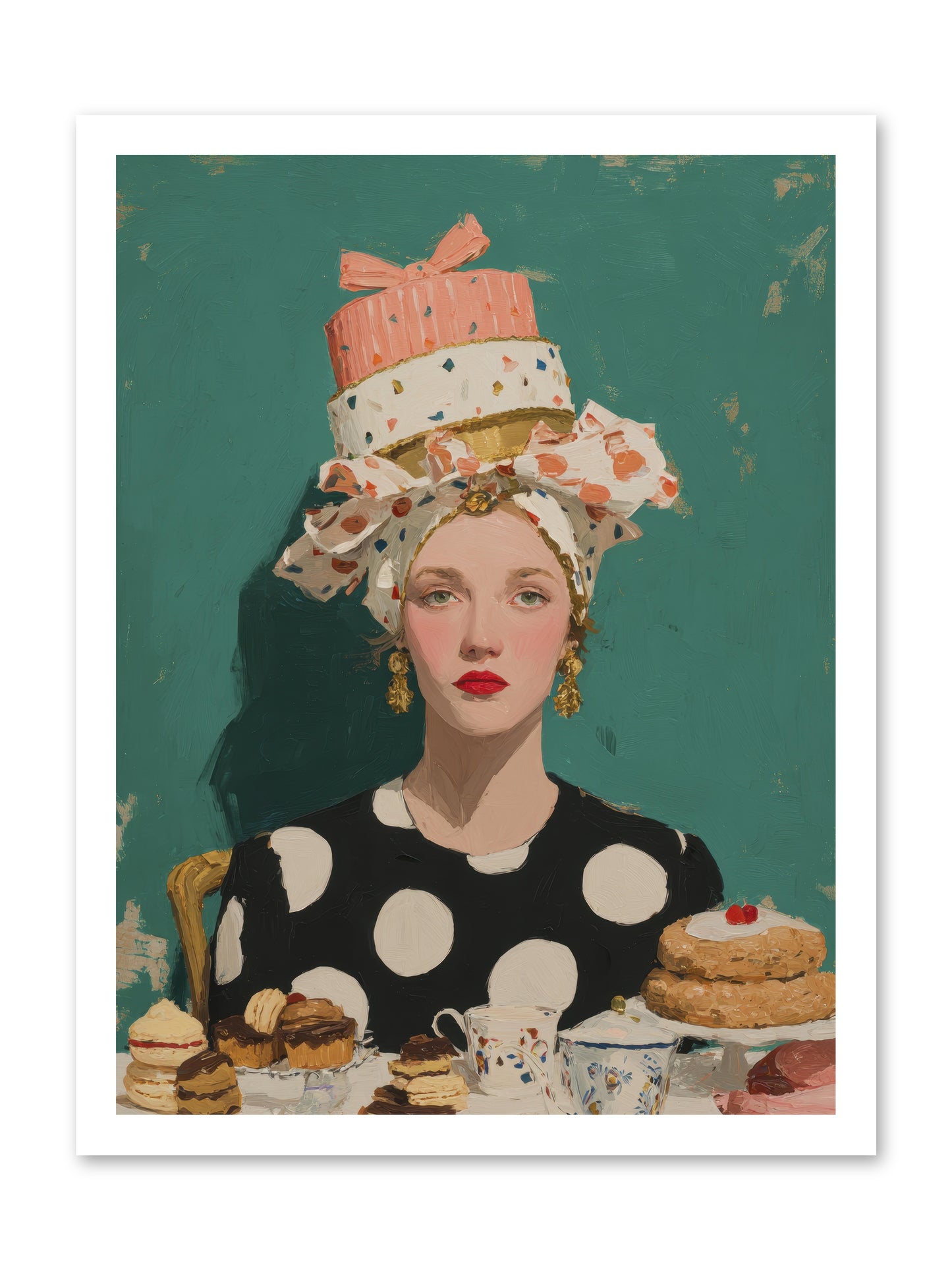 The Picnic Edit -- Loose Canvas Print 18x24