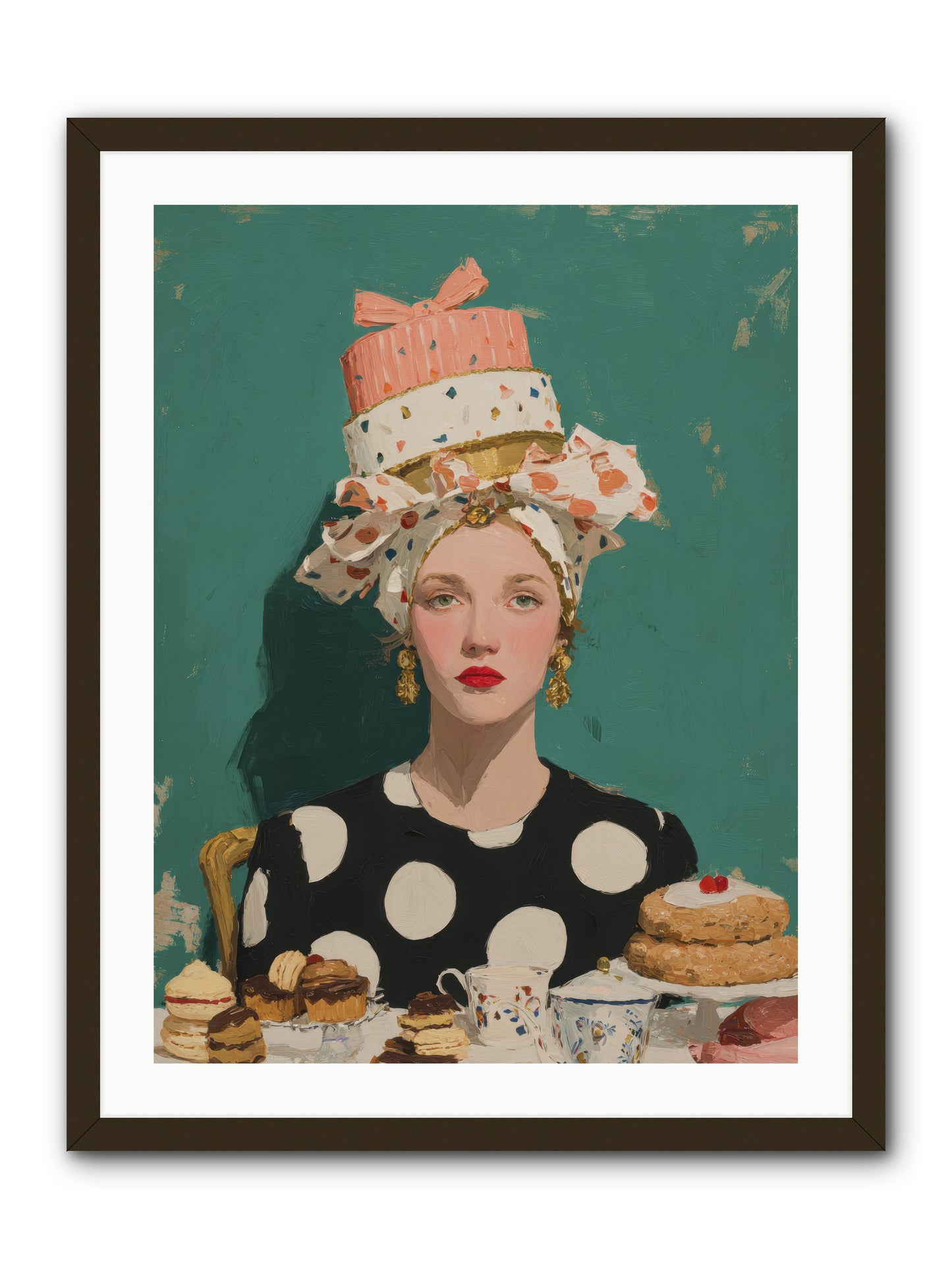 The Picnic Edit -- Framed Print - Black 24x32