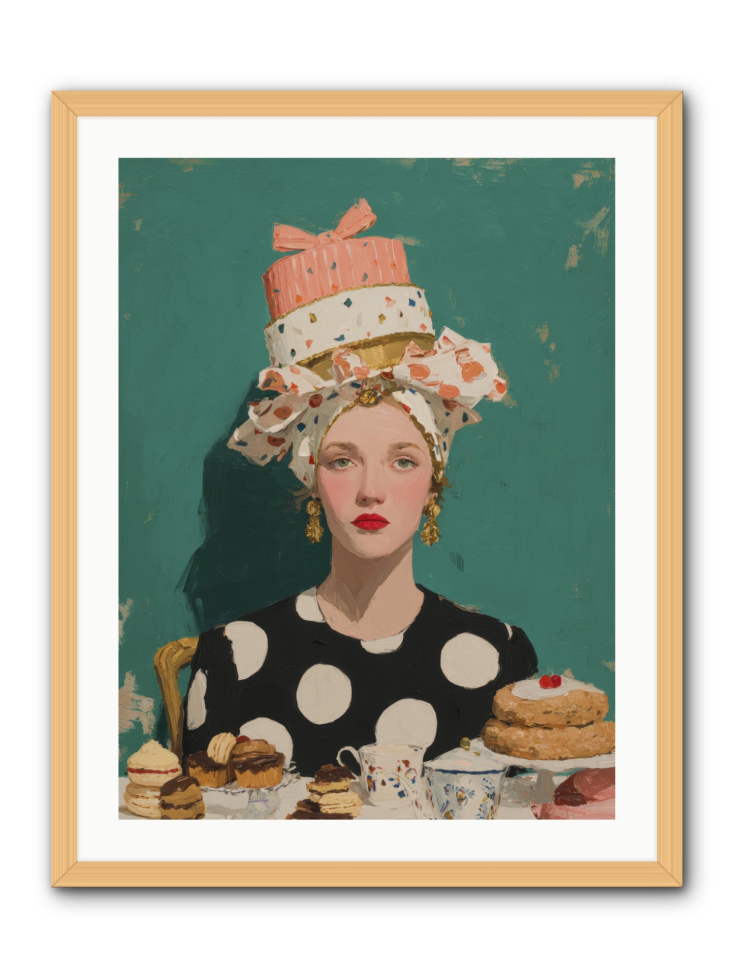 The Picnic Edit -- Framed Print - Natural 24x32