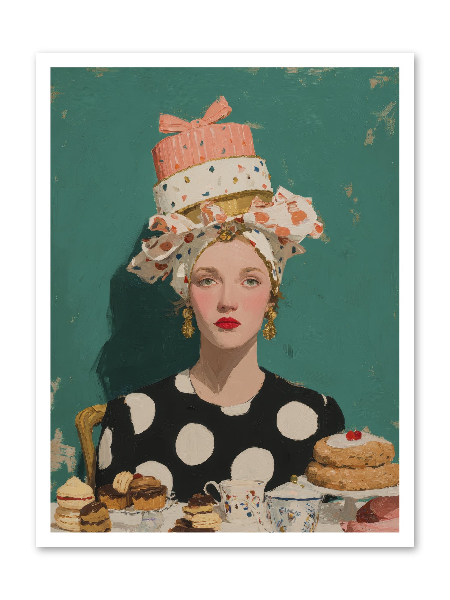 The Picnic Edit -- Loose Canvas Print 24x32