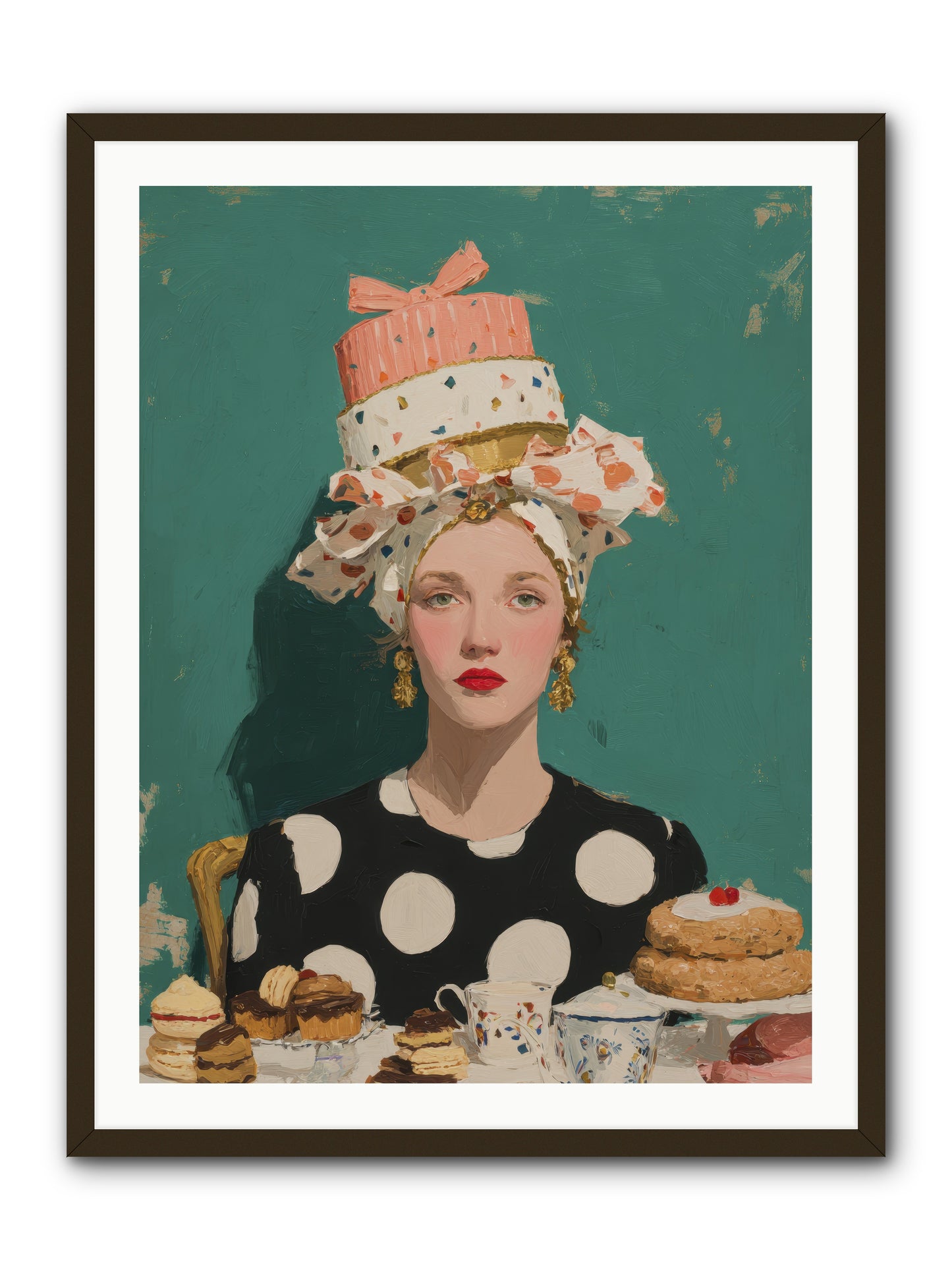 The Picnic Edit -- Framed Print - Black 30x40