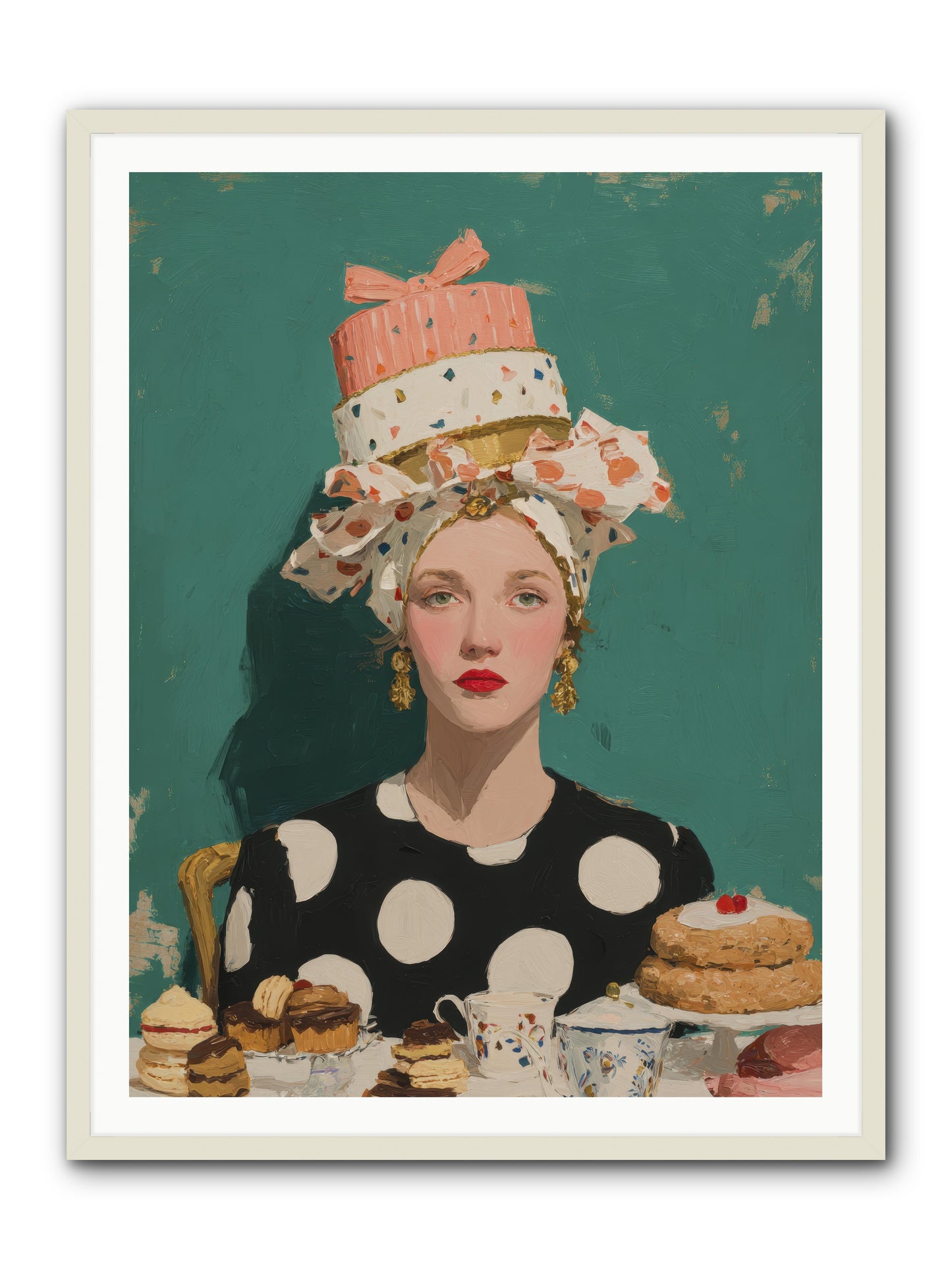 The Picnic Edit -- Framed Print - White 36x48