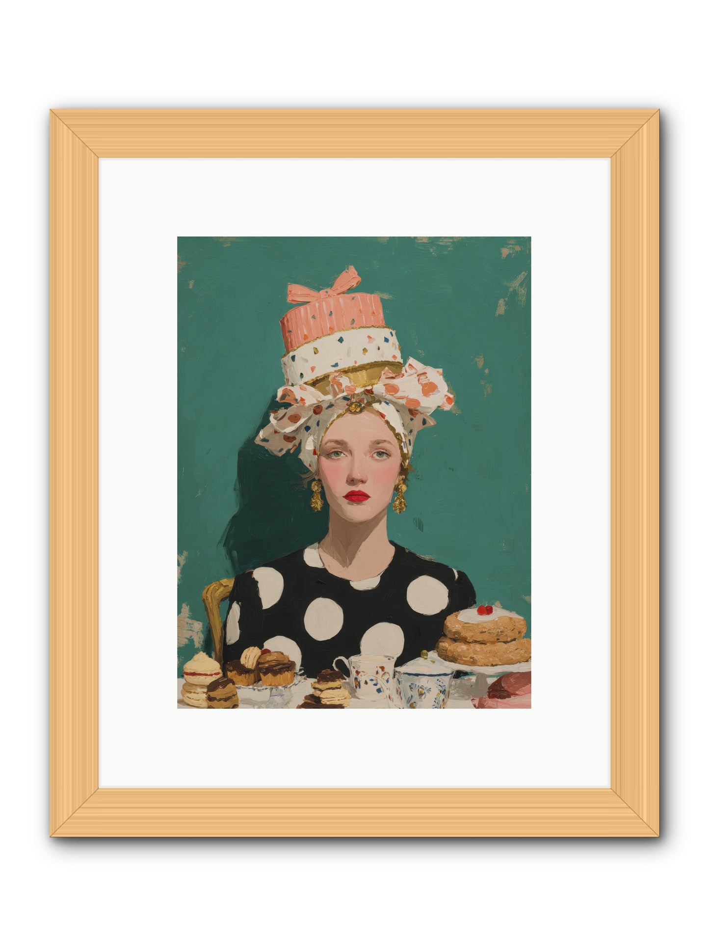 The Picnic Edit -- Framed Print - Natural 9x12