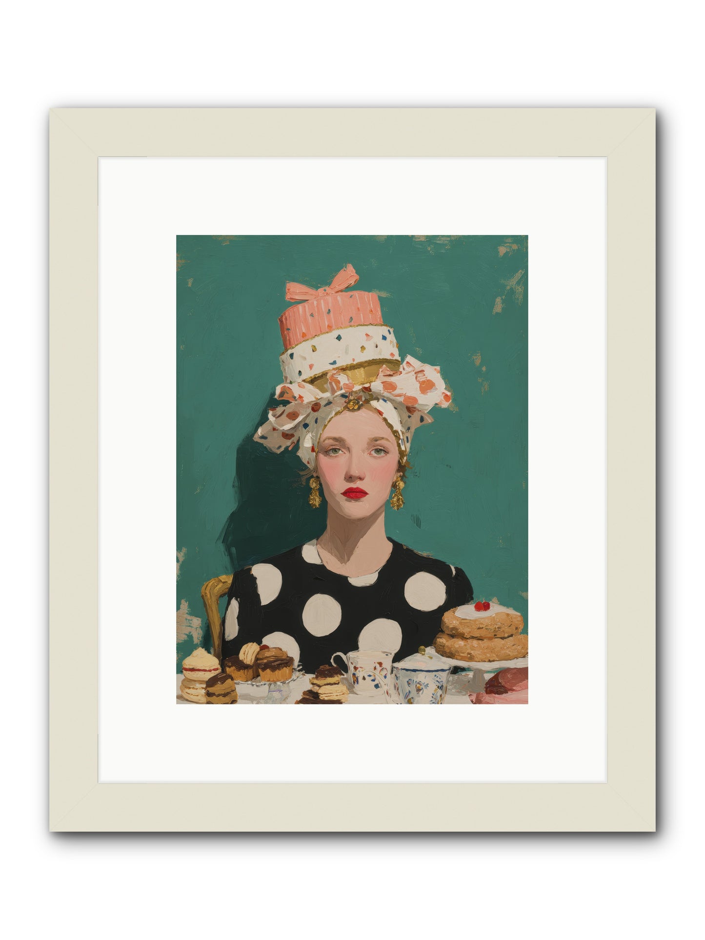 The Picnic Edit -- Framed Print - White 9x12
