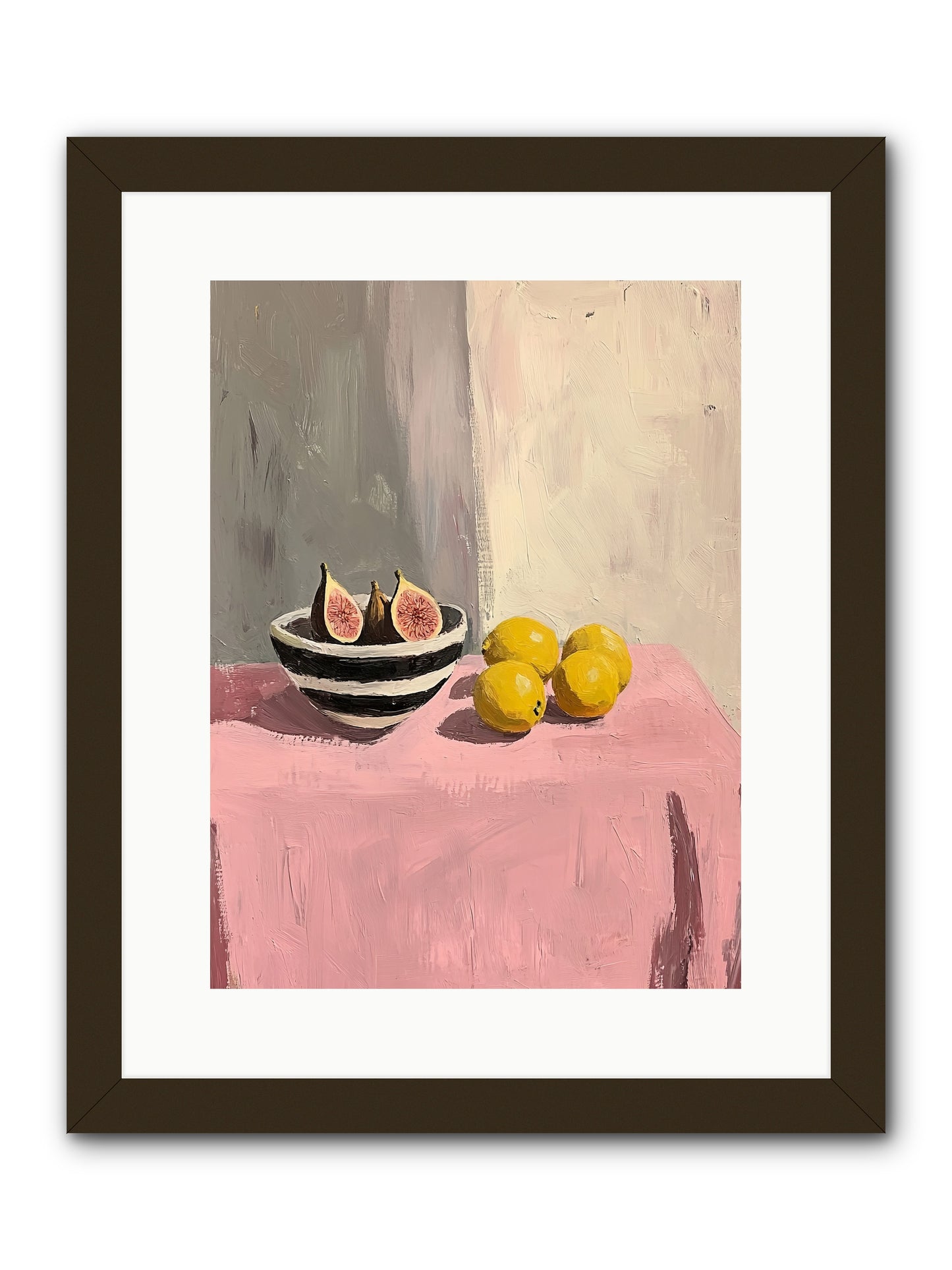 The Pink Cloth -- Framed Print - Black 12x16