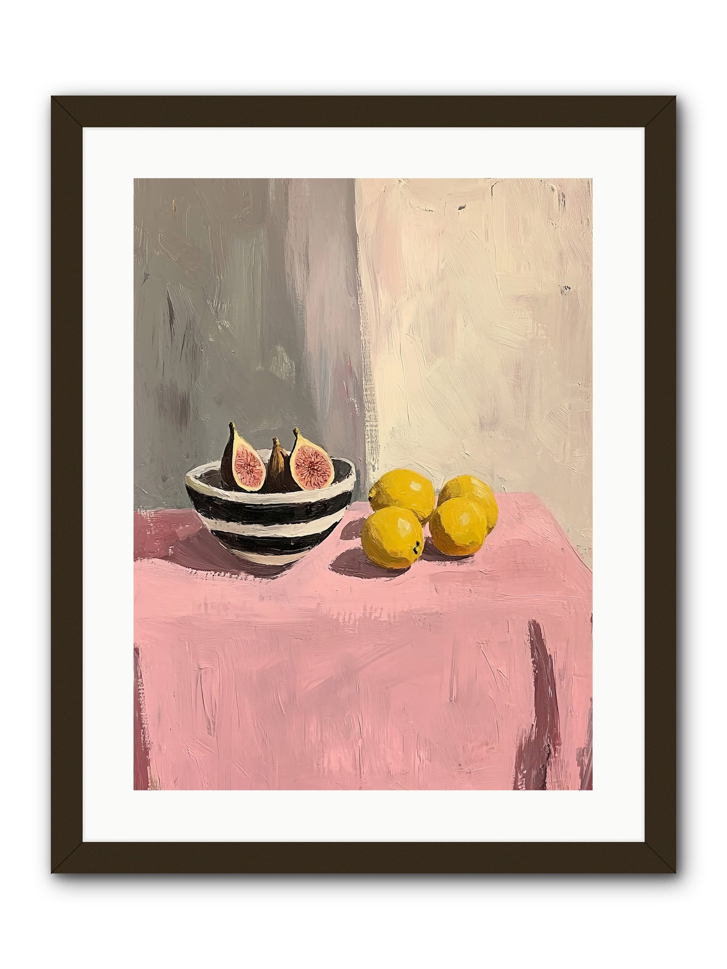 The Pink Cloth -- Framed Print - Black 18x24