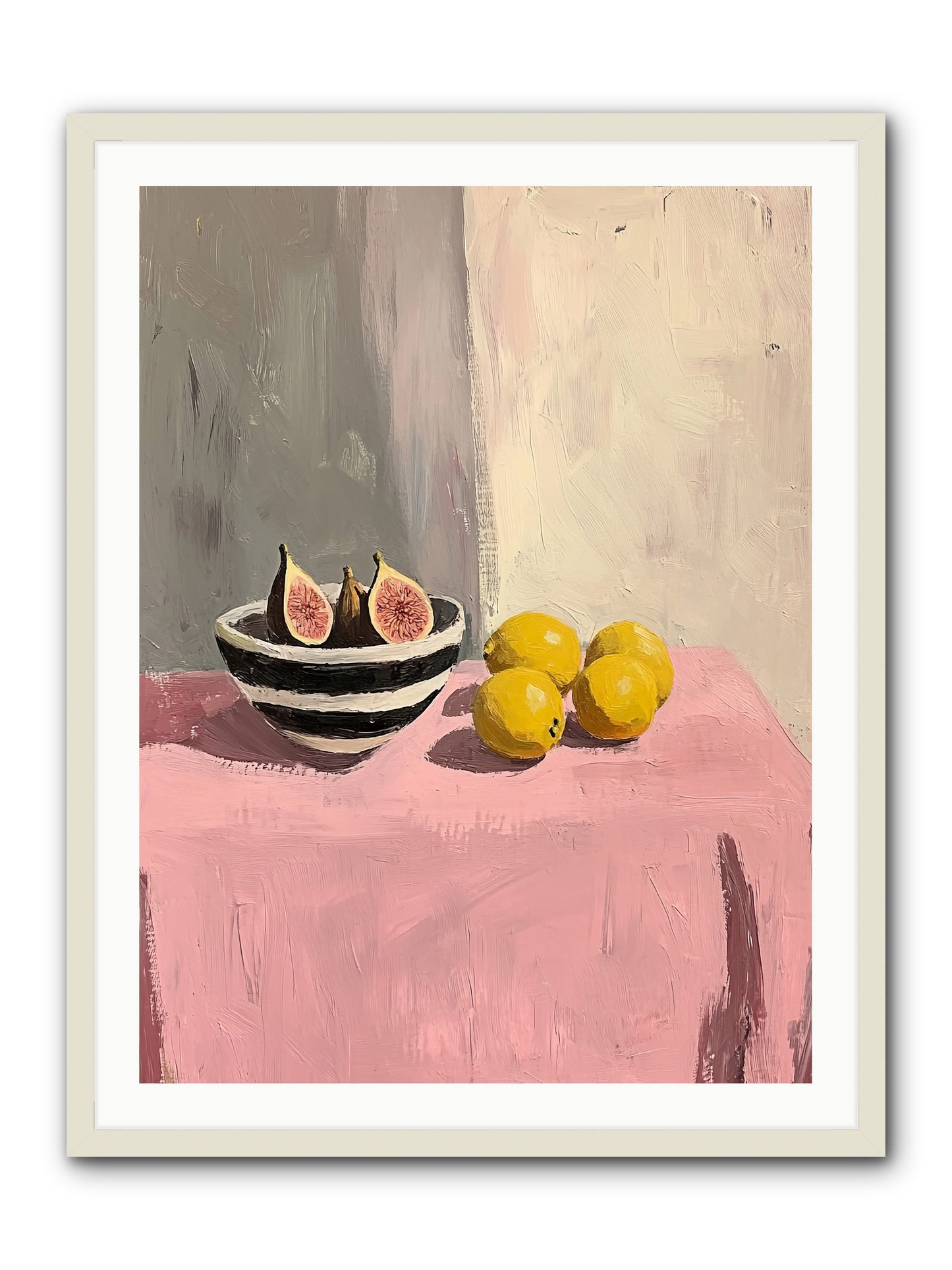 The Pink Cloth -- Framed Print - White 30x40