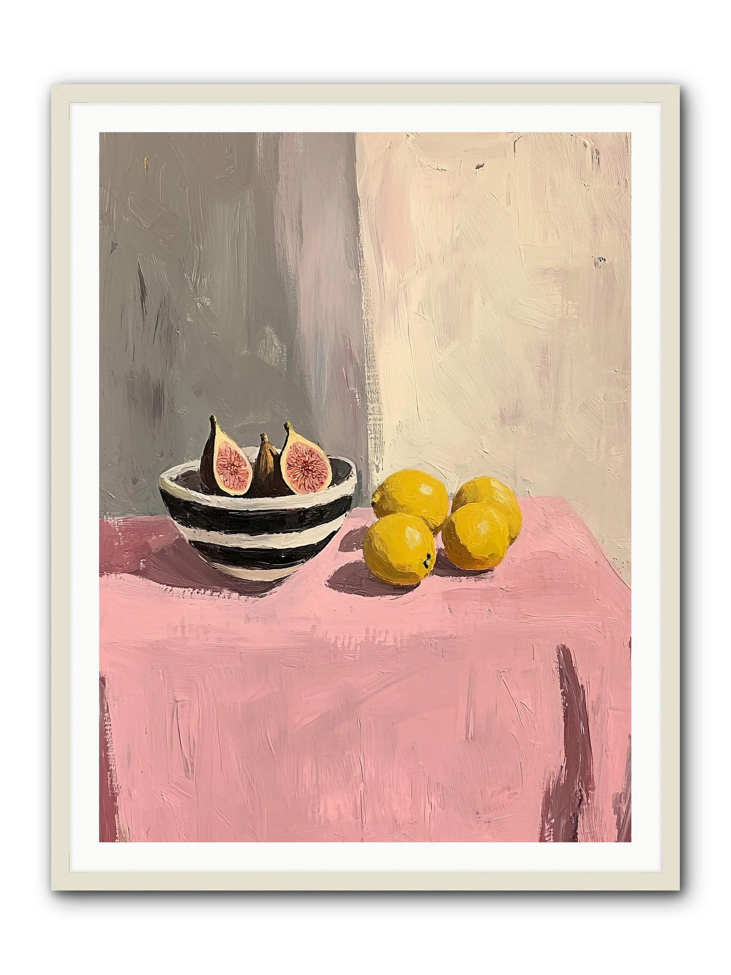 The Pink Cloth -- Framed Print - White 36x48