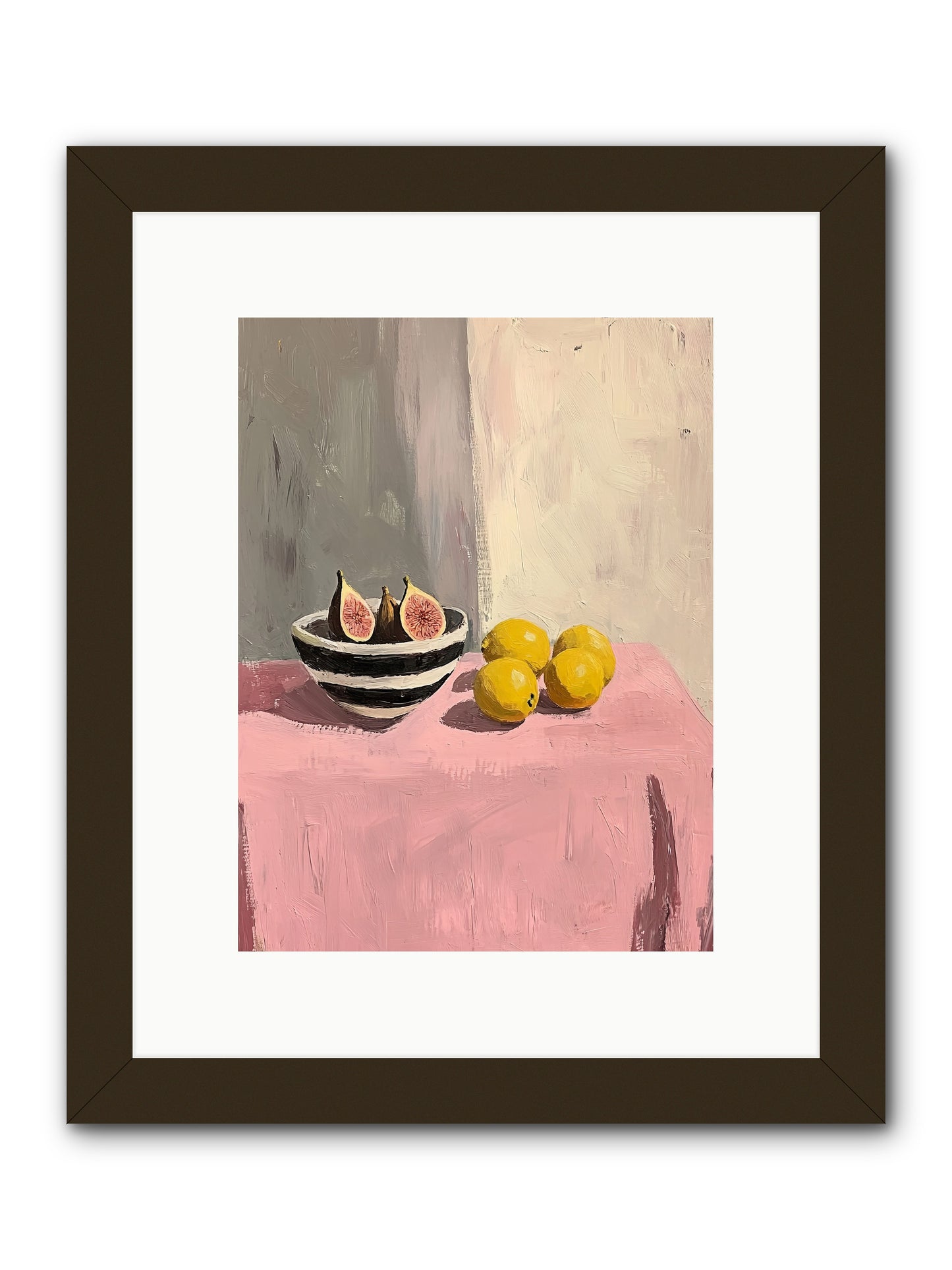 The Pink Cloth -- Framed Print - Black 9x12